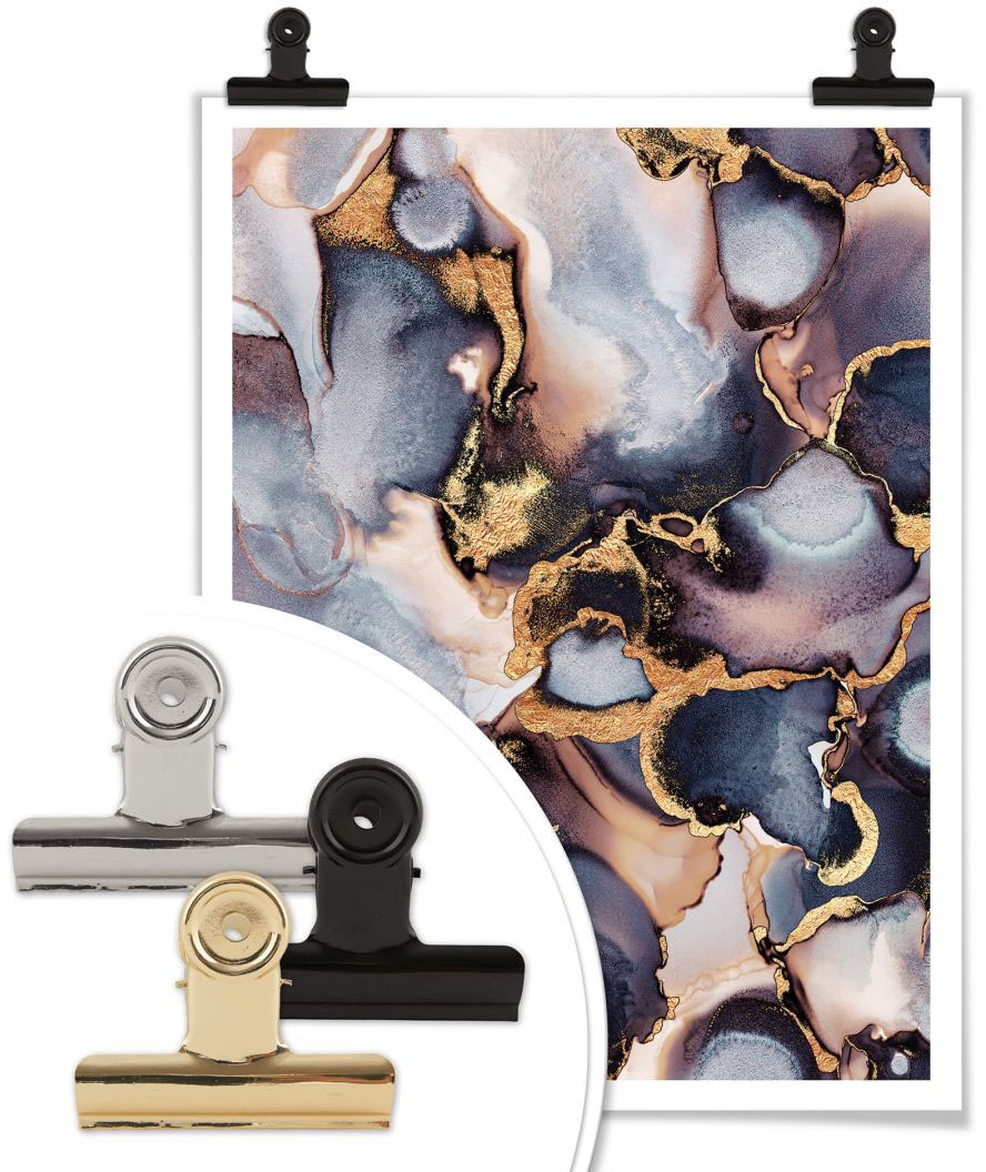Poster (1 bestellen Marmor, Tinte Bild, Farbverlauf«, St.), online bei OTTO Rosé Wandbild, Poster, »Gold Wandposter Wall-Art Effekt