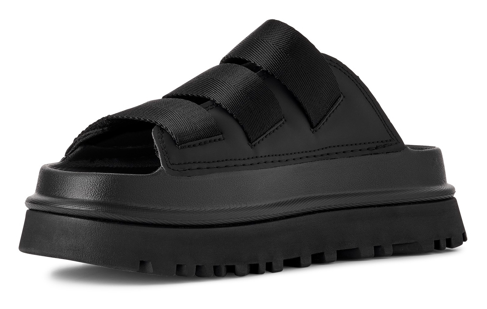 UGG Pantolette »GOLDENGLOW SLIDE«, Plateauschuh, Sandale, Flats mit Fußbett