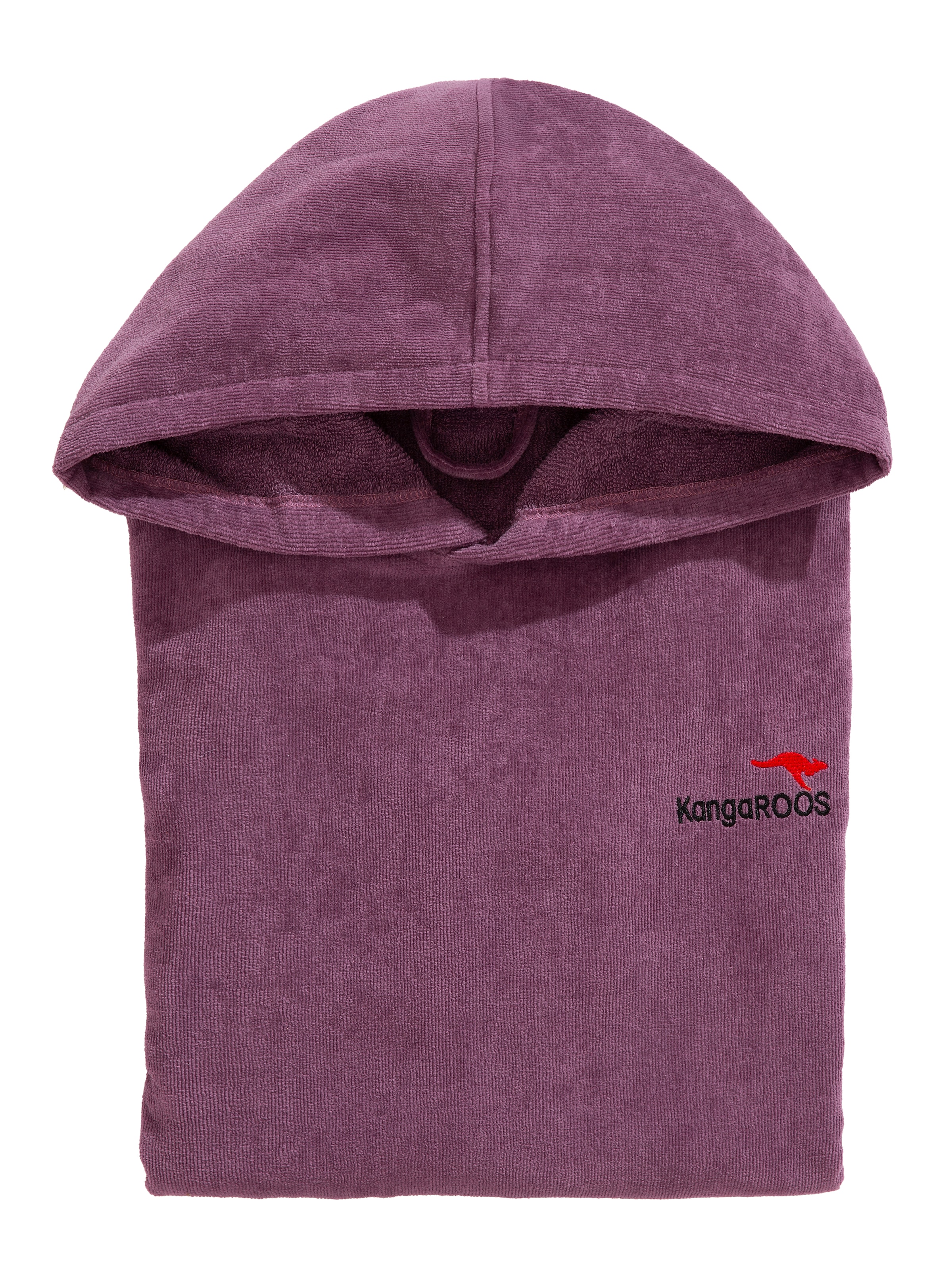 KangaROOS Badeponcho »Summer, ideal für Sauna, Spa & im Urlaub, Damen & Herren« 1 Stk. Surfponcho, mit Bauchtasche, 100% Baumwolle, Frottee