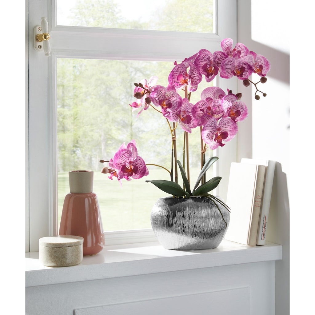 Home affaire Kunstpflanze »Orchidee«, (1 St.), Kunstorchidee, im Topf