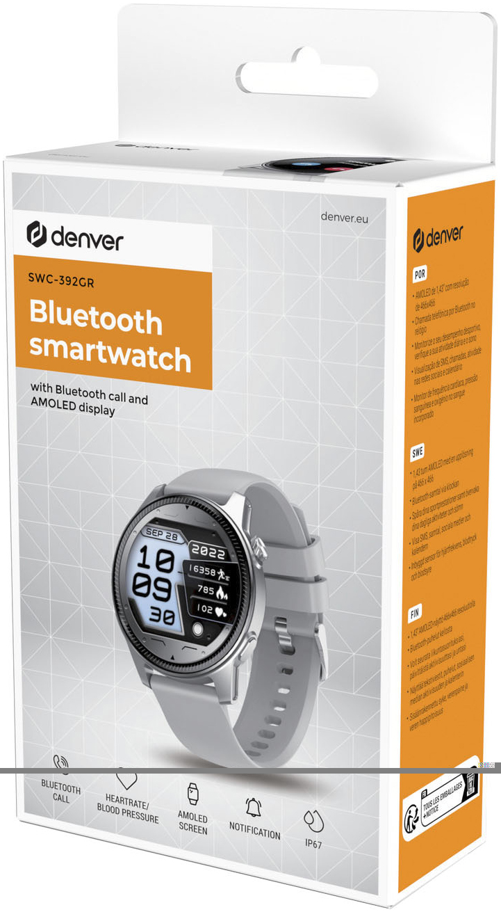 Denver Smartwatch »Smartwatch SWC-392«, (3,6 cm / 1,43 Zoll), 0,128 GB,)