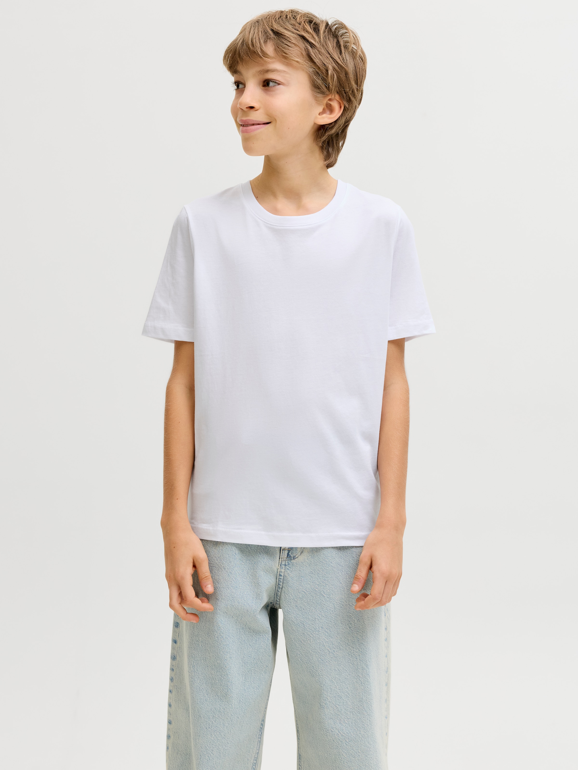 Jack & Jones Junior T-Shirt »JJEORGANIC BASIC TEE SS 3PK MP NOOS JNR« Packung, 3 tlg.