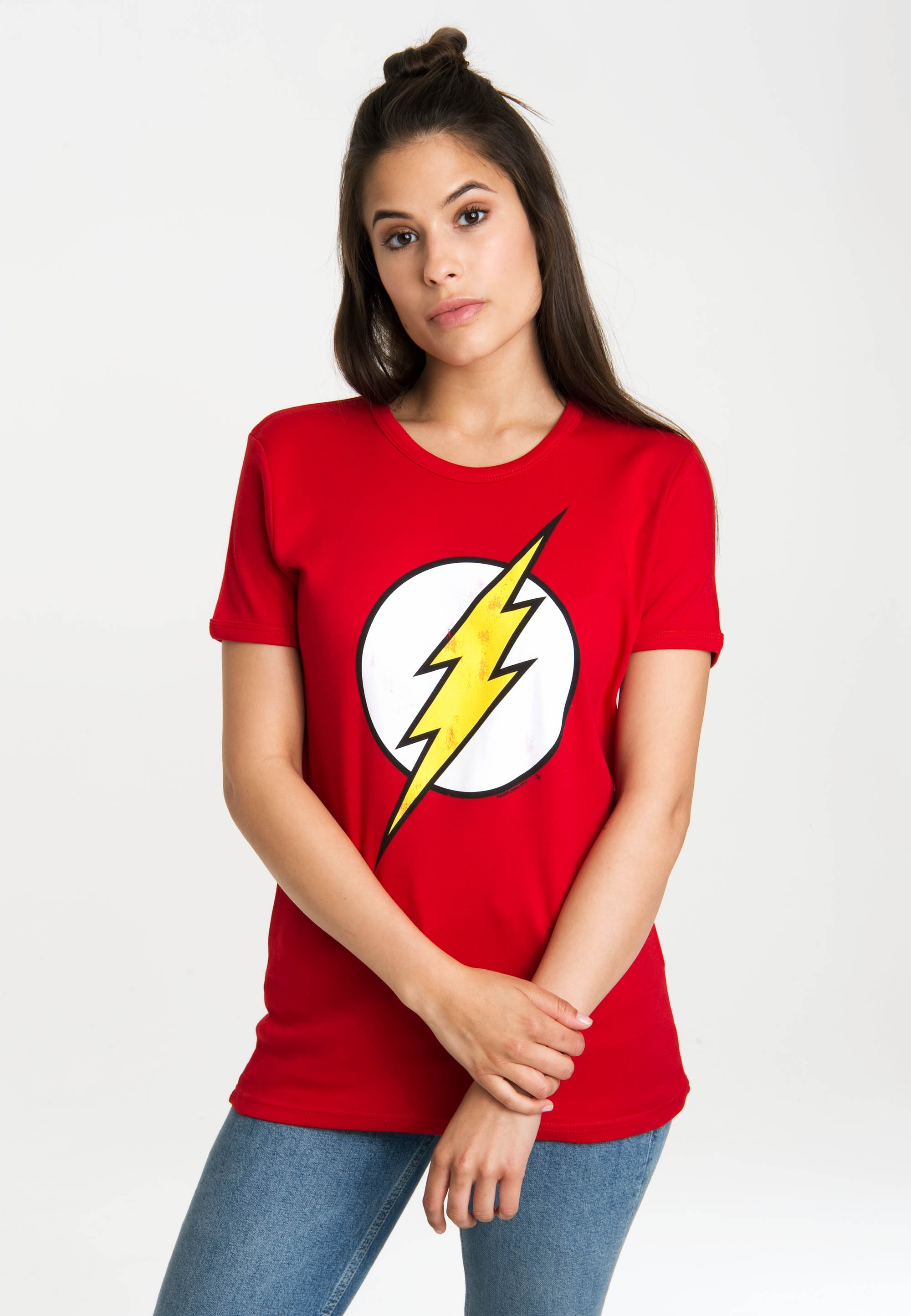LOGOSHIRT T-Shirt »Flash Logo«, mit lizenzierten Originaldesign