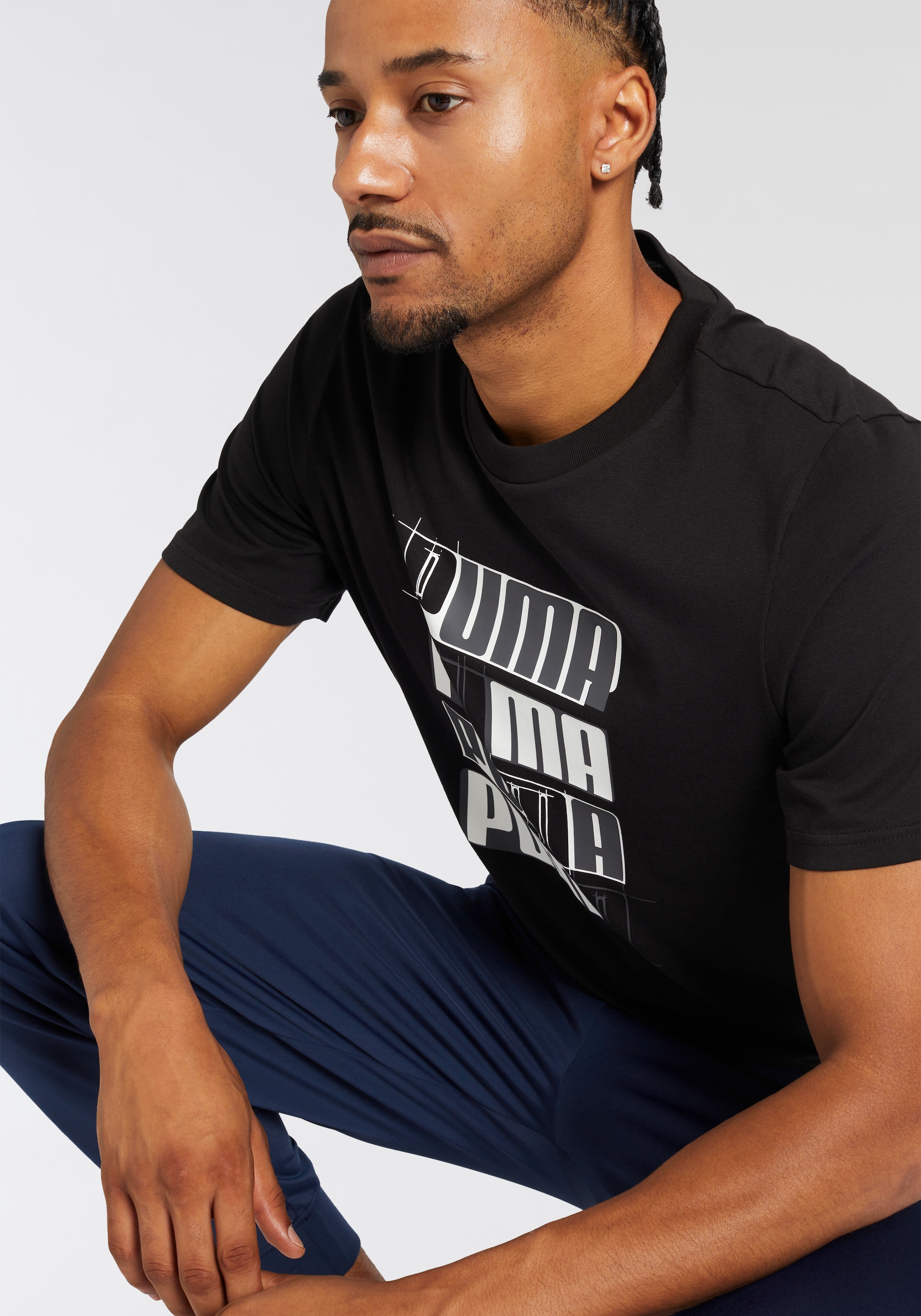 PUMA T-Shirt »ESS+ LOGO LAB TEE«, (1 tlg.)