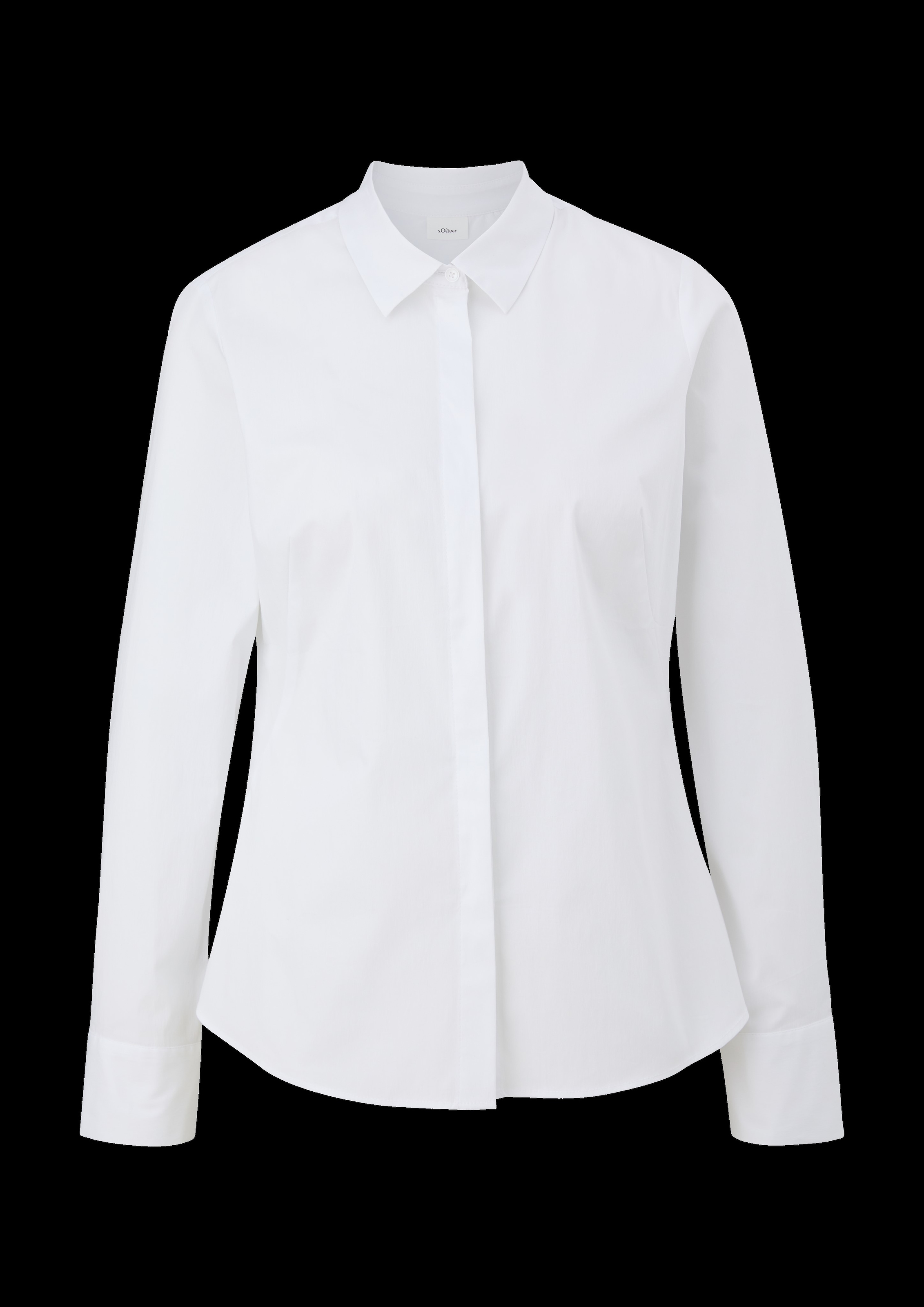 s.Oliver BLACK LABEL Klassische Bluse, mit verdeckter Knopfleiste