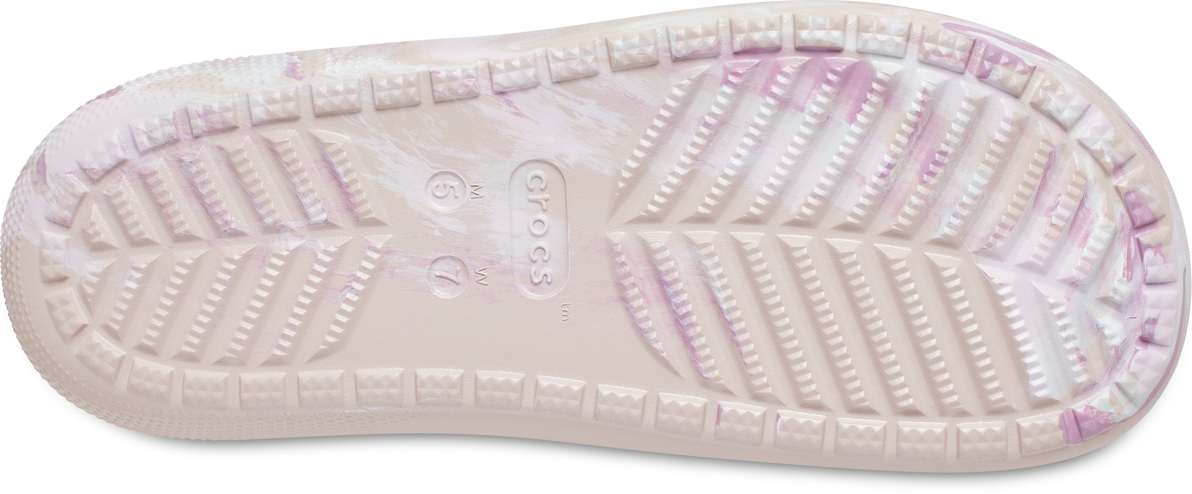 Crocs Pantolette »Classic Marbled Sandal«, mit Tieffußbett