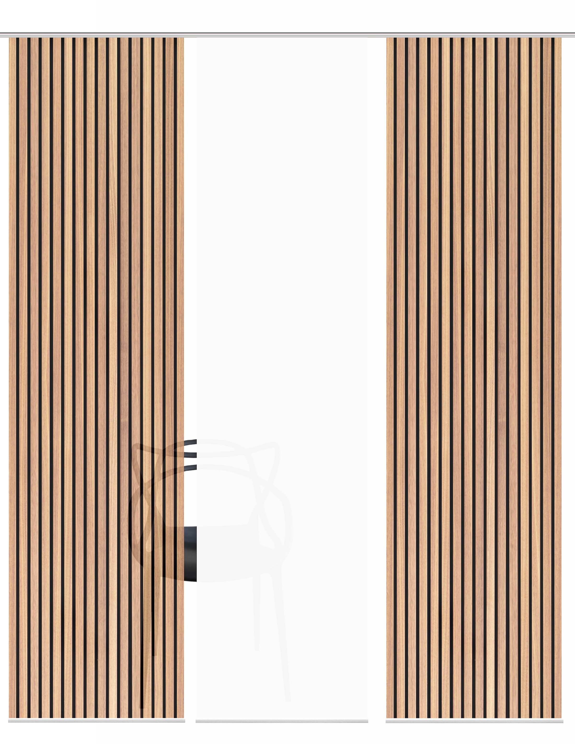 HOME WOHNIDEEN Schiebegardine »PANILO« Paneelwagen 3 Stk. tlg. Schiebewand Seidenoptik, SET, Digitaldruck