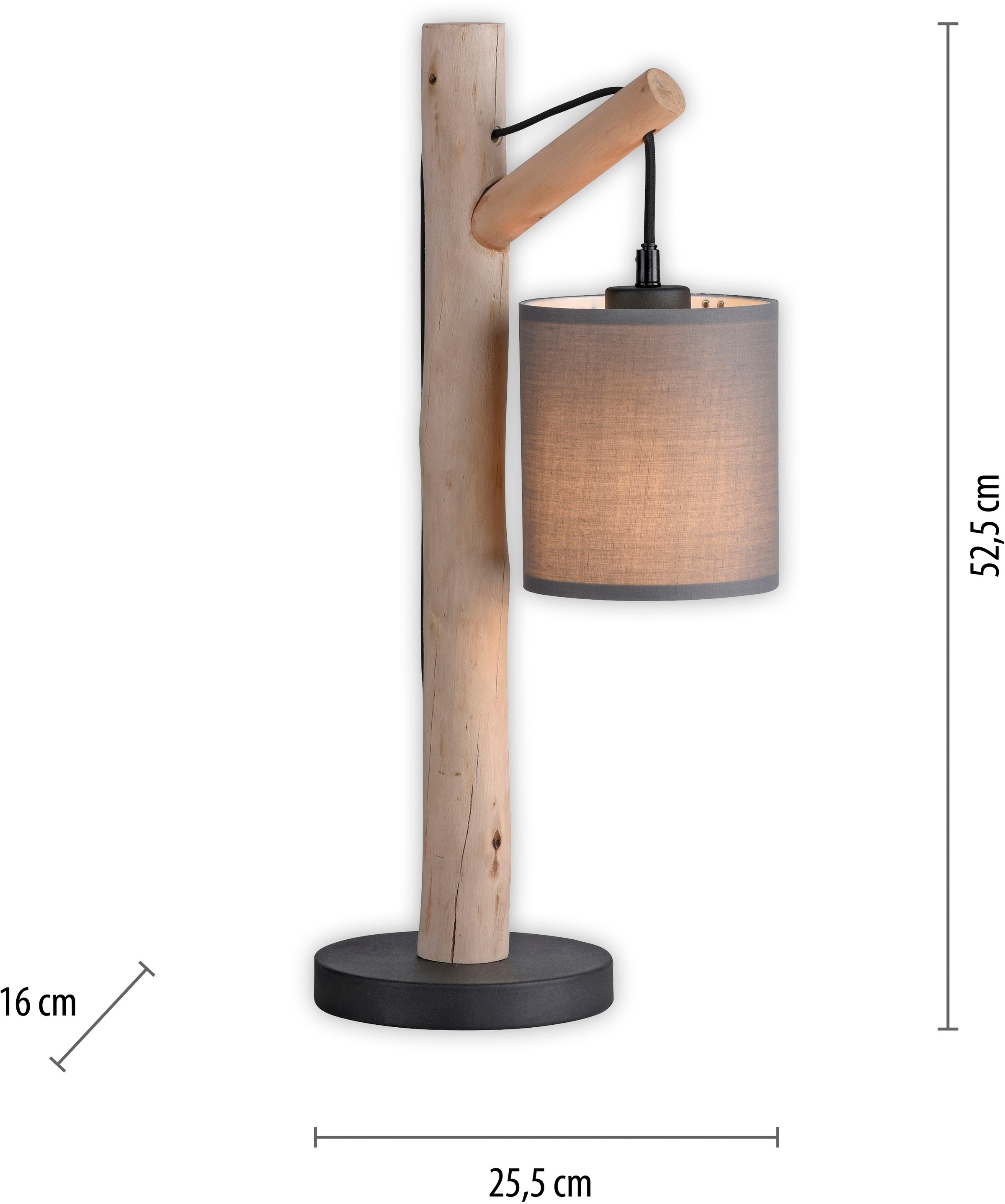 JUST LIGHT Tischleuchte »GREEN TRIB« E27 1 Stk.