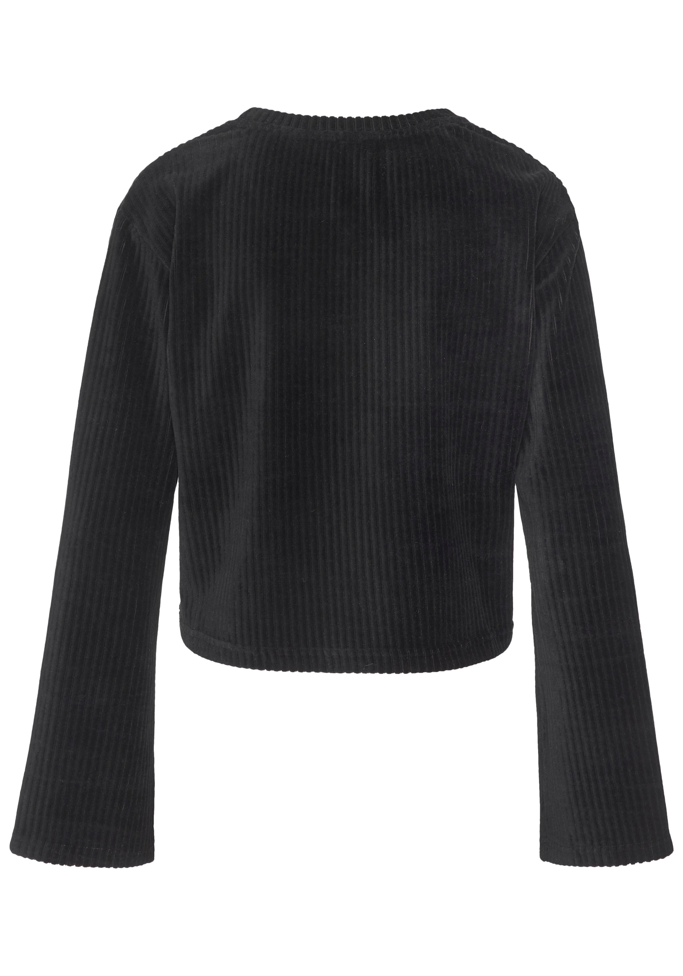 Buffalo Langarmshirt mit weicher Cord-Struktur