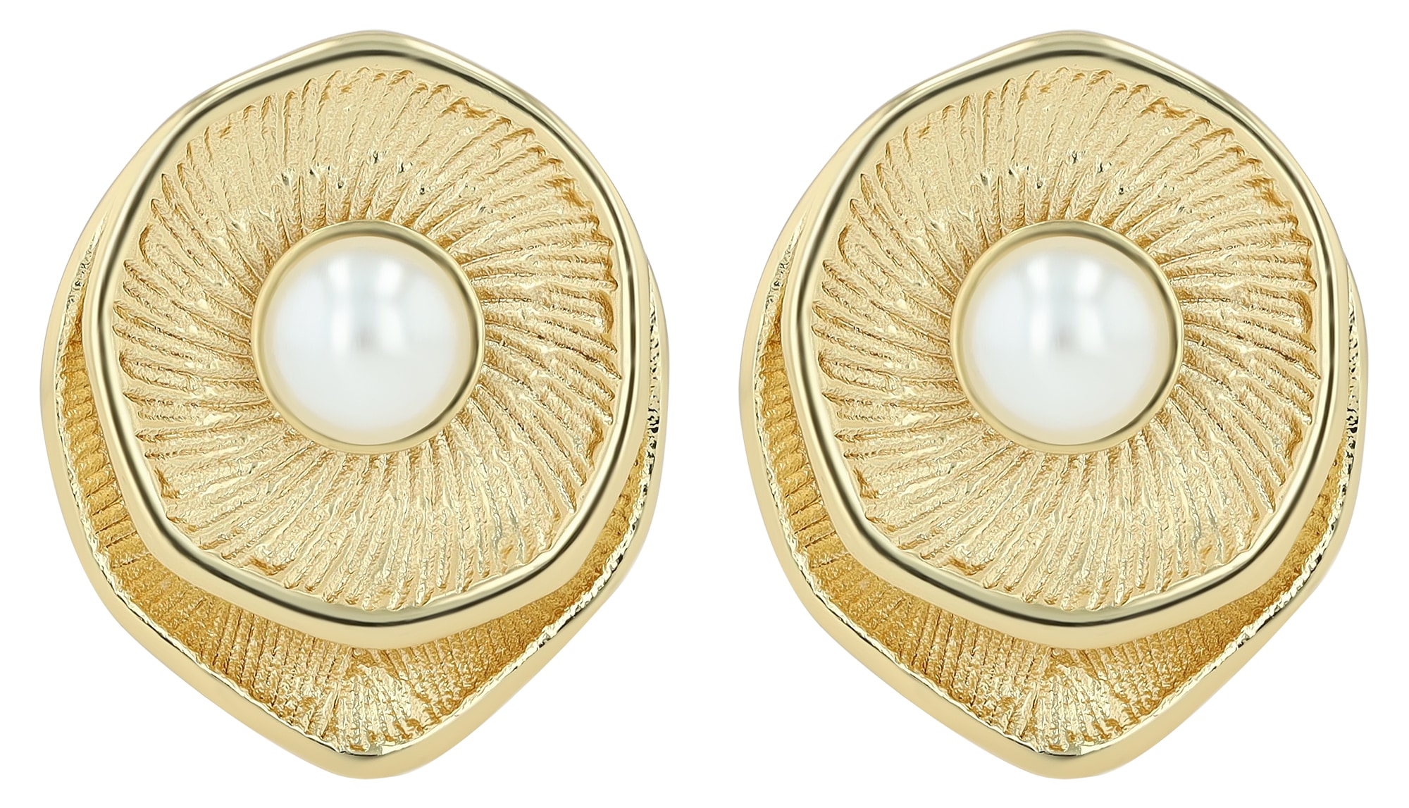 Adelia´s Paar Ohrstecker »Damen Ohrringe ¿ Ohrstecker aus Edelstahl mit Perle«