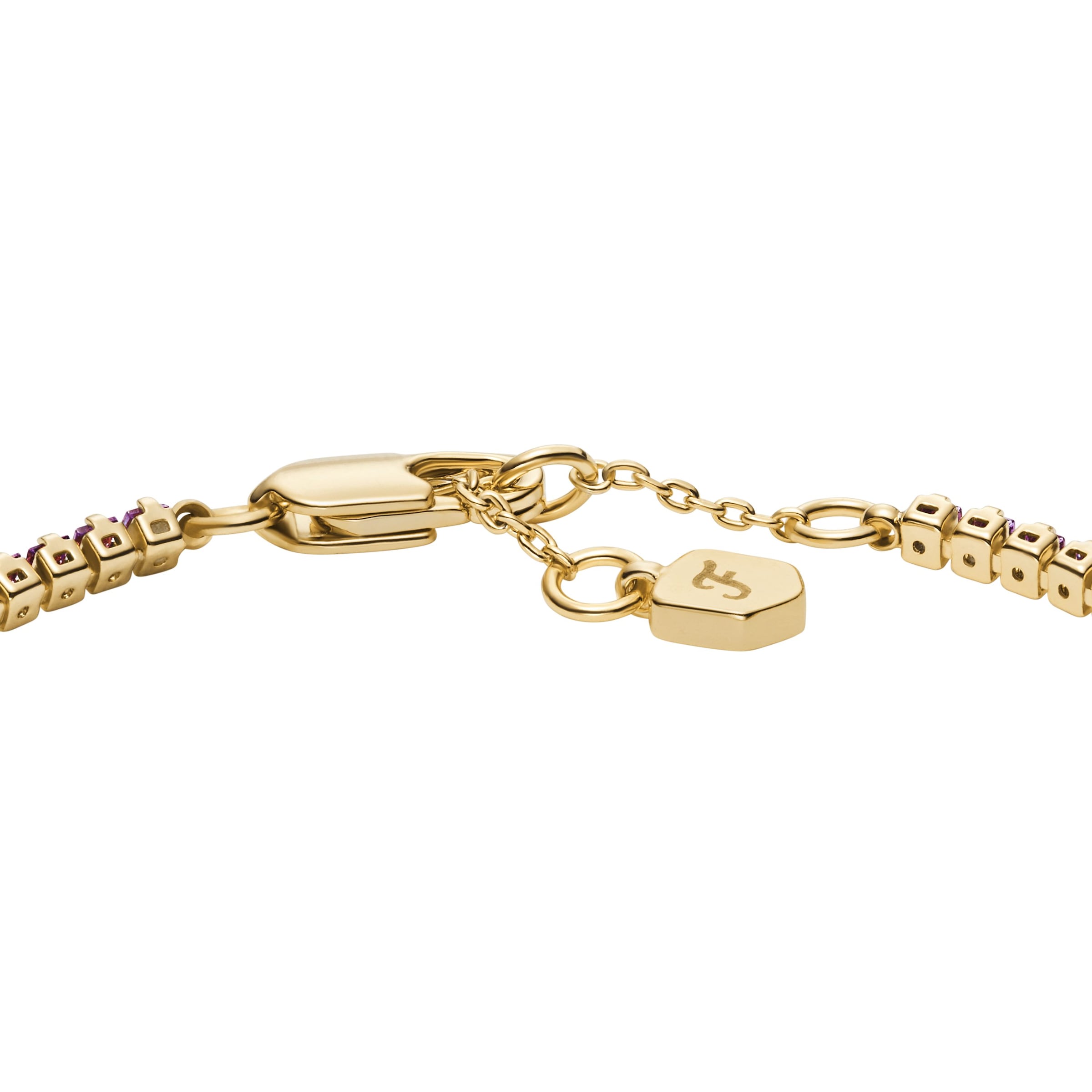 Fossil Tennisarmband »Schmuck Geschenk Metall ELLIS« mit Zirkonia (synth.)