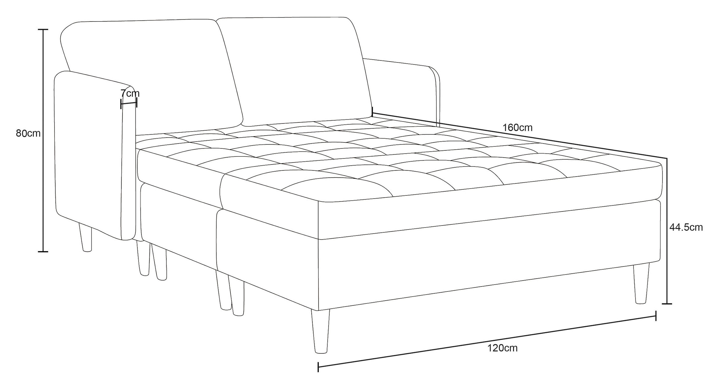 Dorel Home Wohnlandschaft »LINDHUS, Cord, Modulsofa, verschiedene Stellvarianten« Breite als U-Form (254cm) mit Verbindern fixierbar, Recamiere,Stauraum