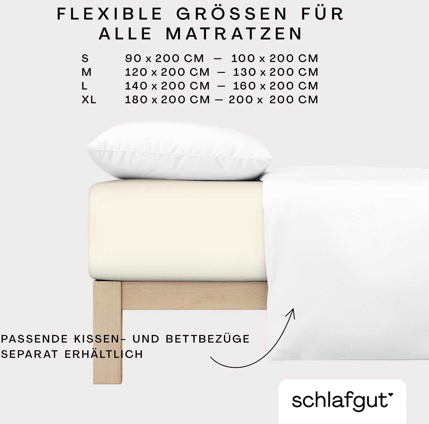 Schlafgut Spannbettlaken »Cool Contact«, 100% gekämmte Mikrofaser