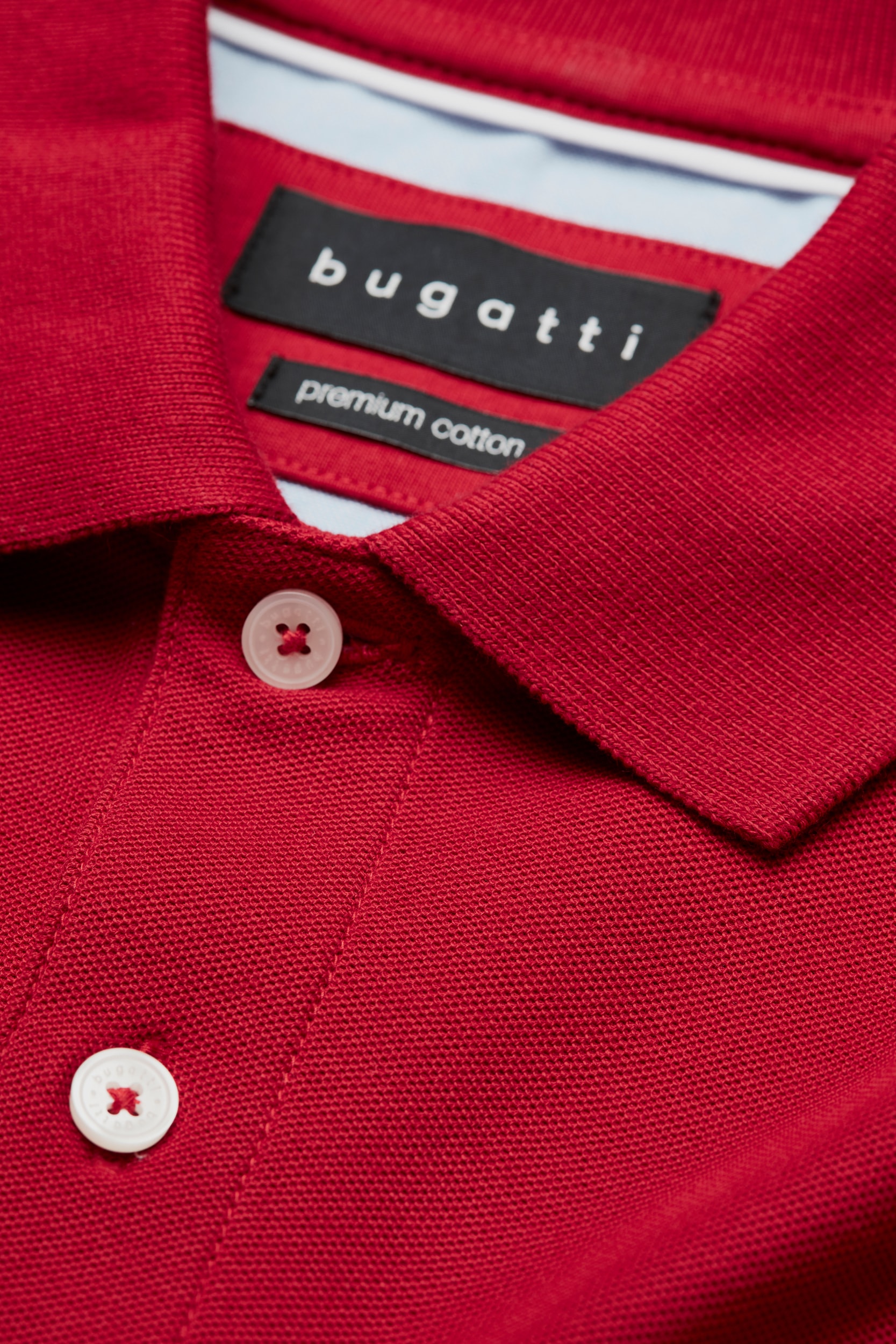 bugatti Poloshirt, mit körpernaher Passform