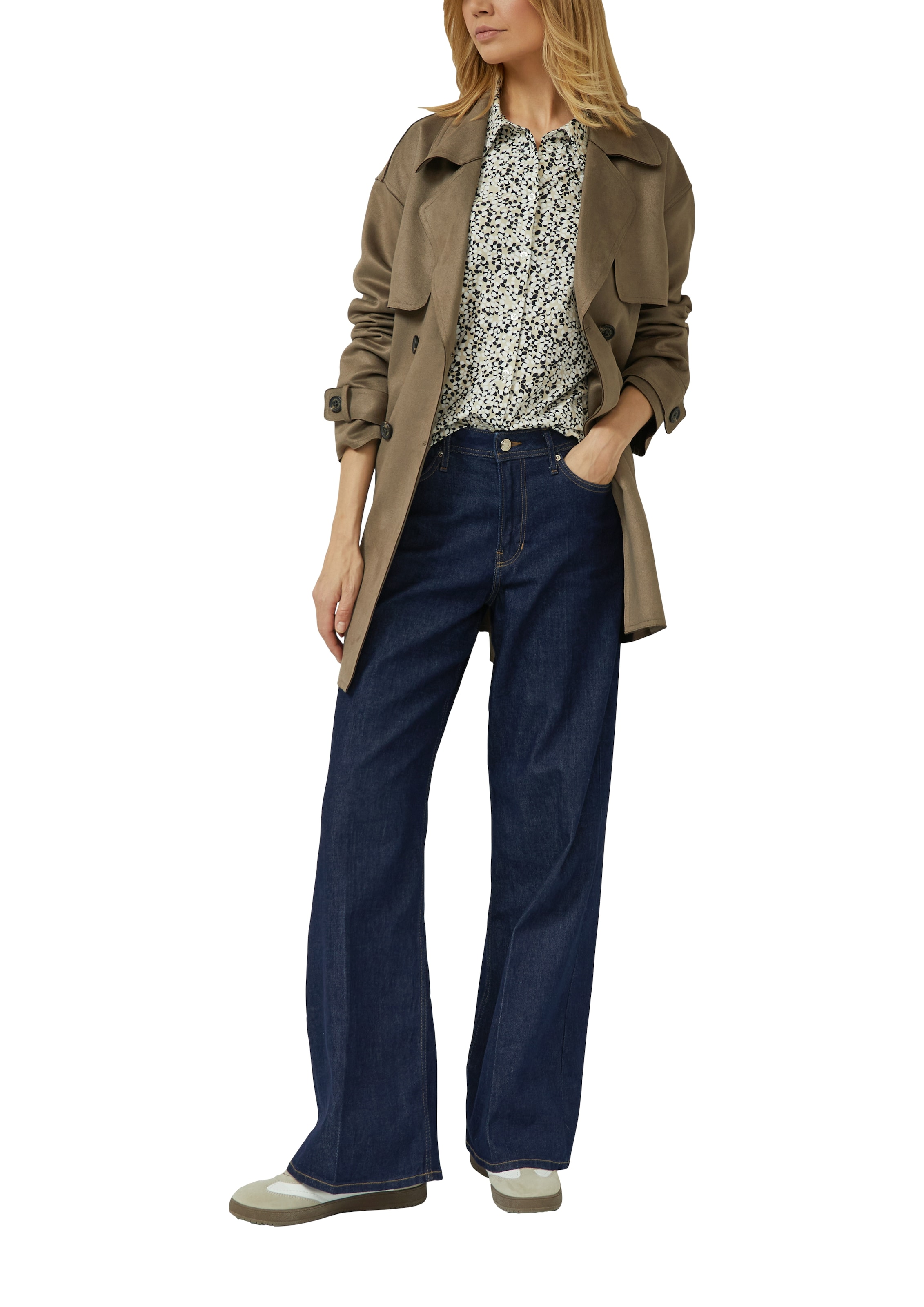 s.Oliver Langarmbluse mit Allover-Druck