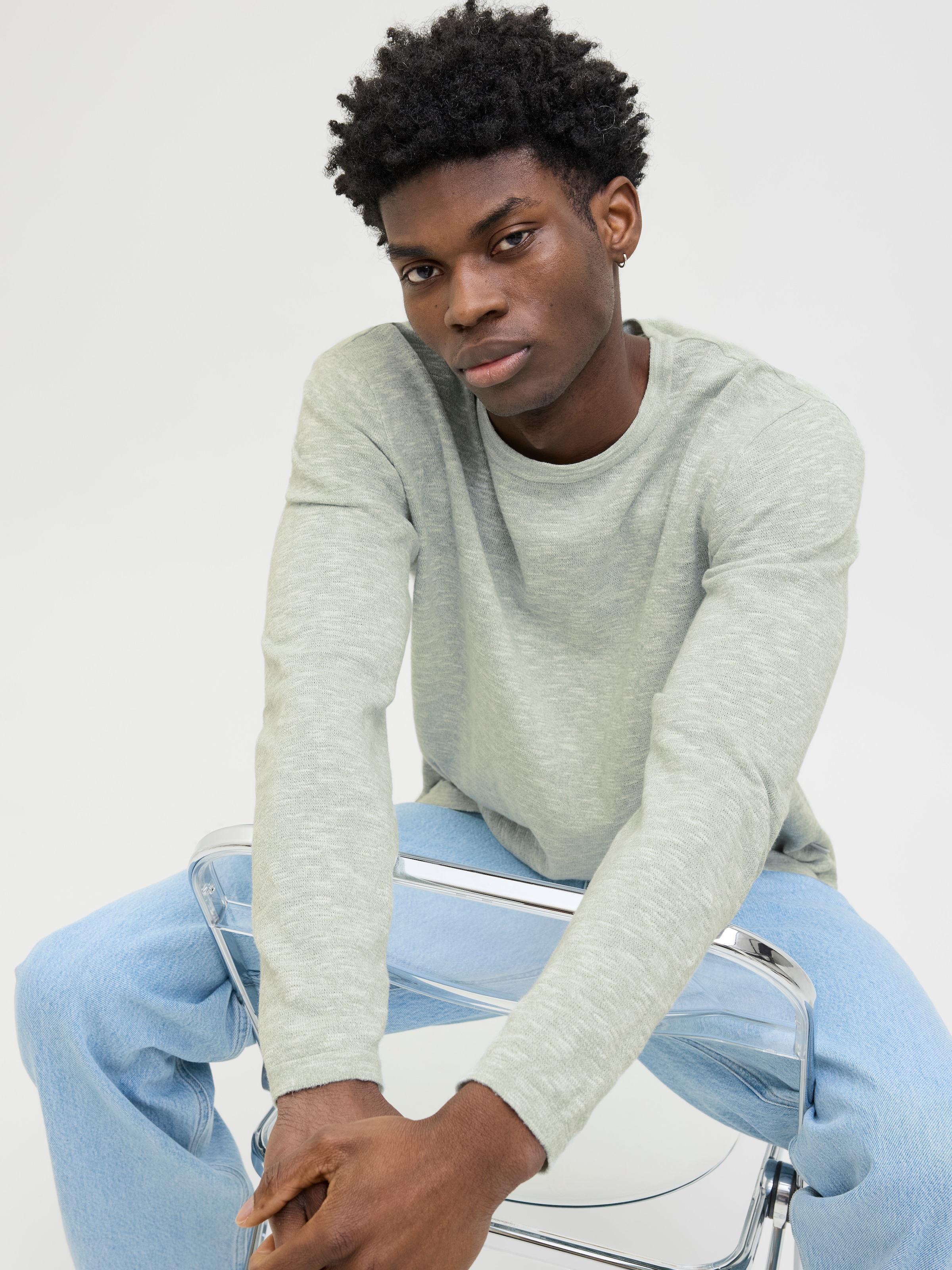 Jack & Jones Rundhalspullover »JJESUMMER KNIT CREW NECK SN«, mit Rundhalsausschnitt