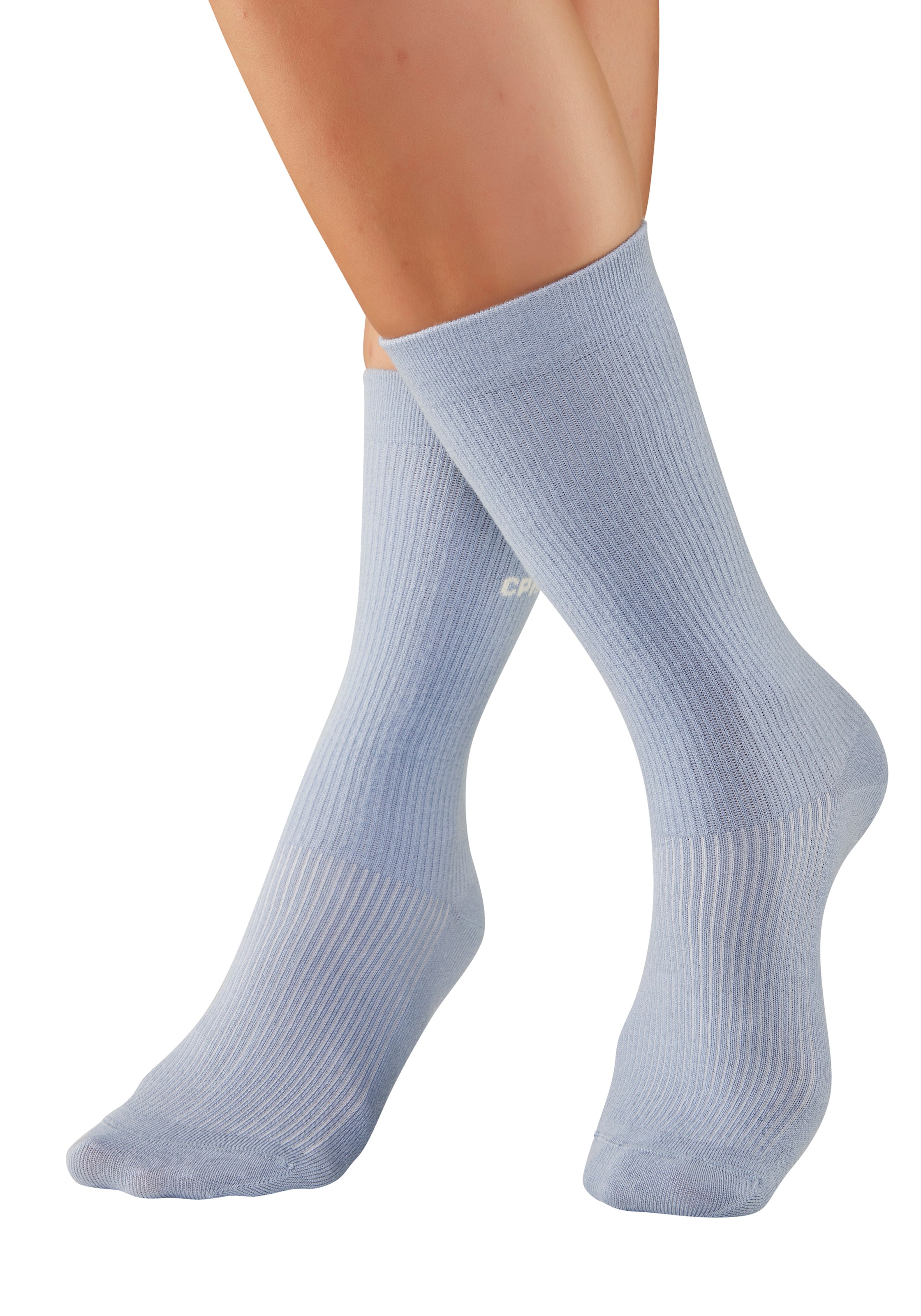 Copenhagen Studios Basicsocken Packung, 3 Paar tlg. mit Rippstruktur und Stickerei