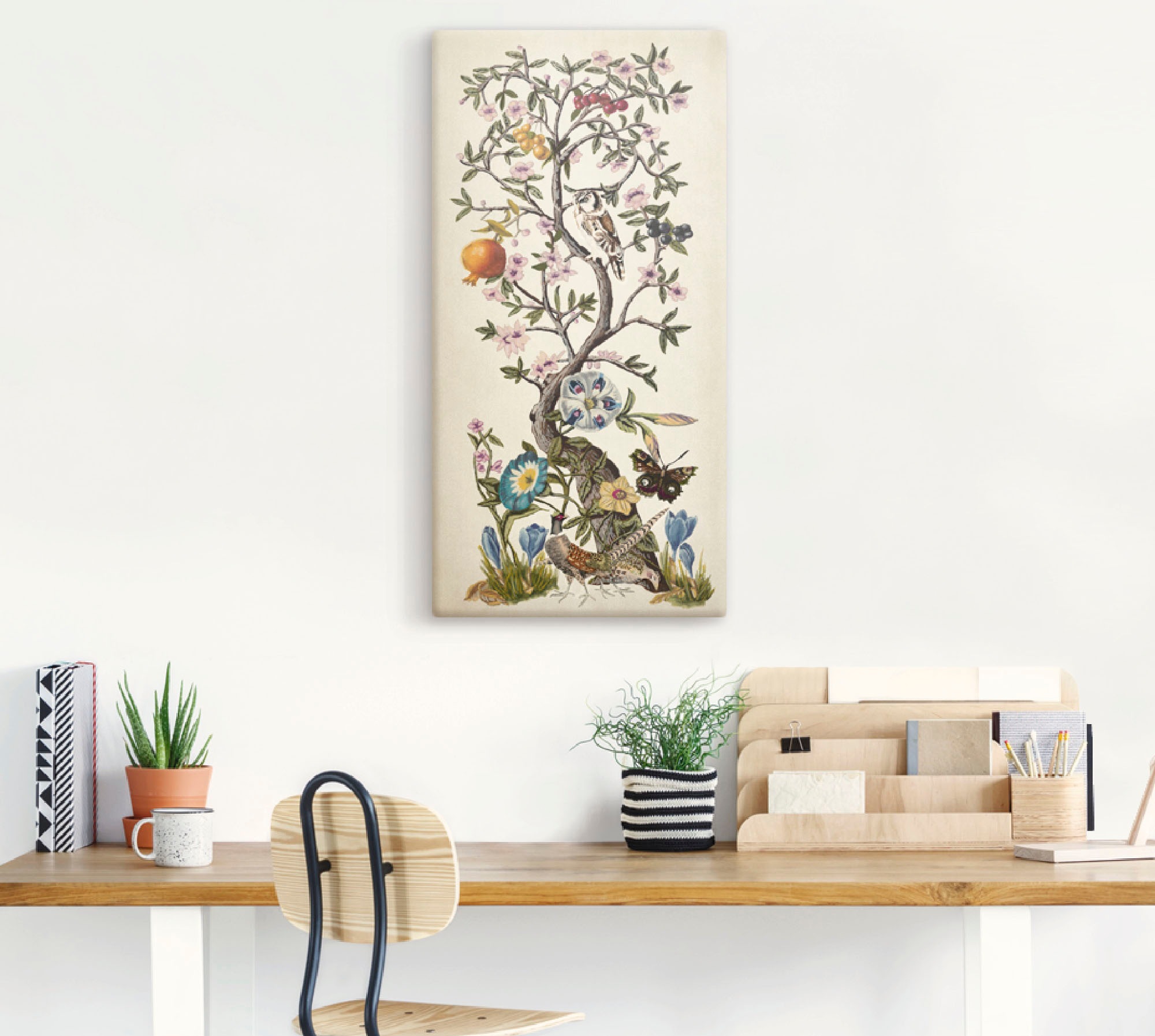 Artland Wandbild »Chinoiserie Natur I«, Pflanzen, (1 St.), als Alubild, Outdoorbild, Leinwandbild, Poster in verschied. Größen