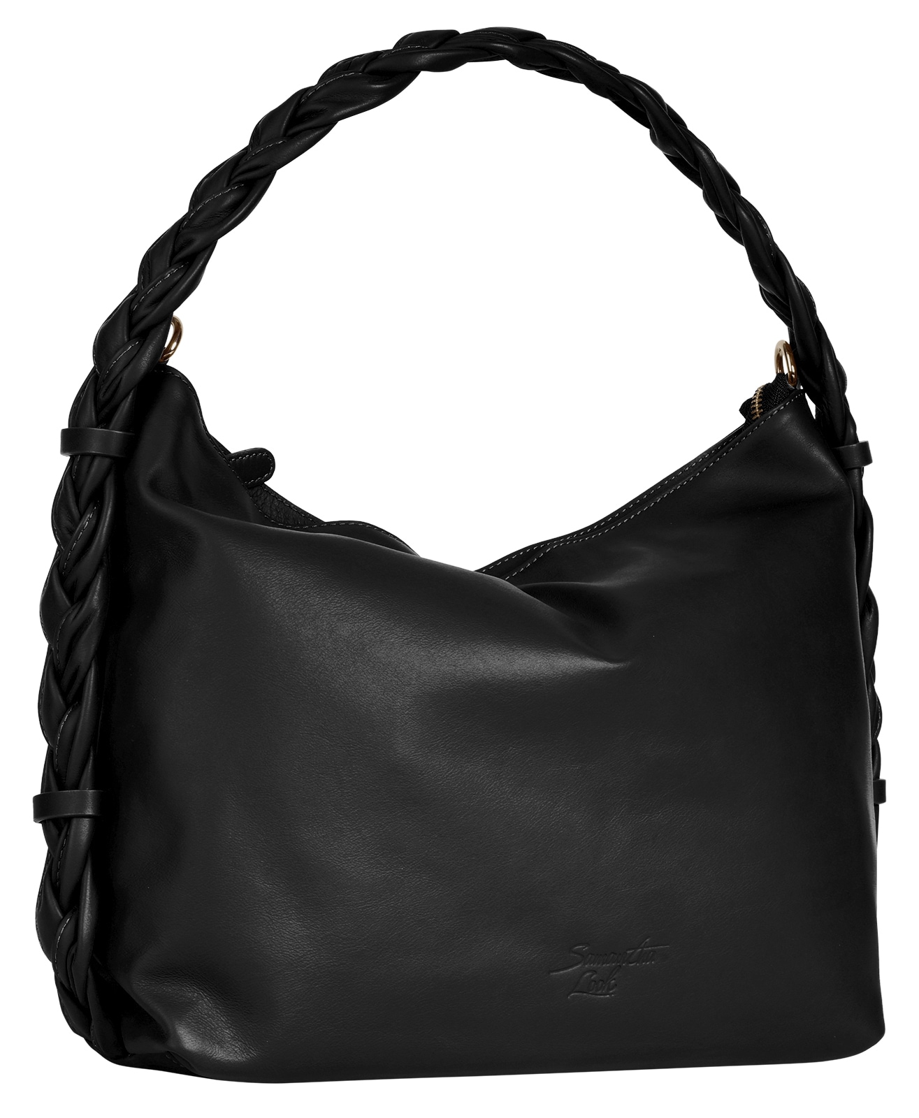 Samantha Look Umhängetasche echt Leder, Made in Italy