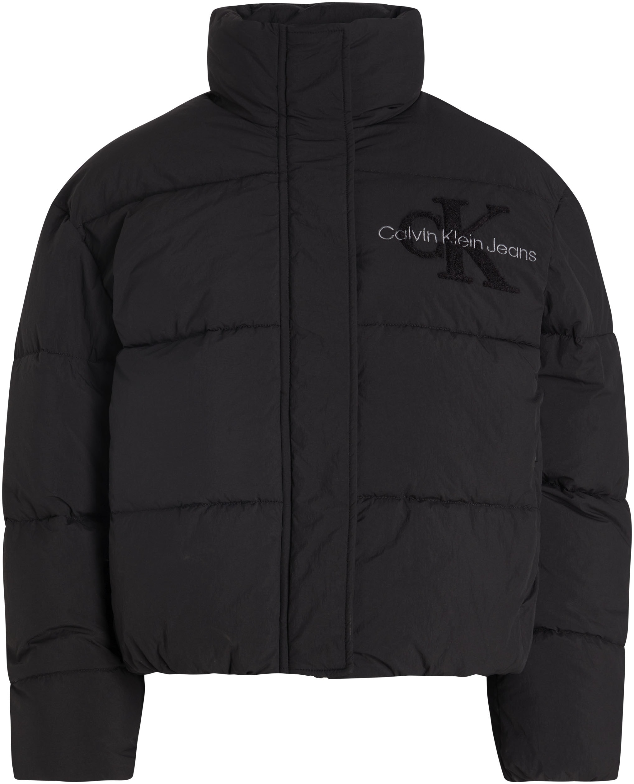 Calvin Klein Jeans Outdoorjacke »CHENILLE MONOLOGO PUFFER«, mit Logostickerei