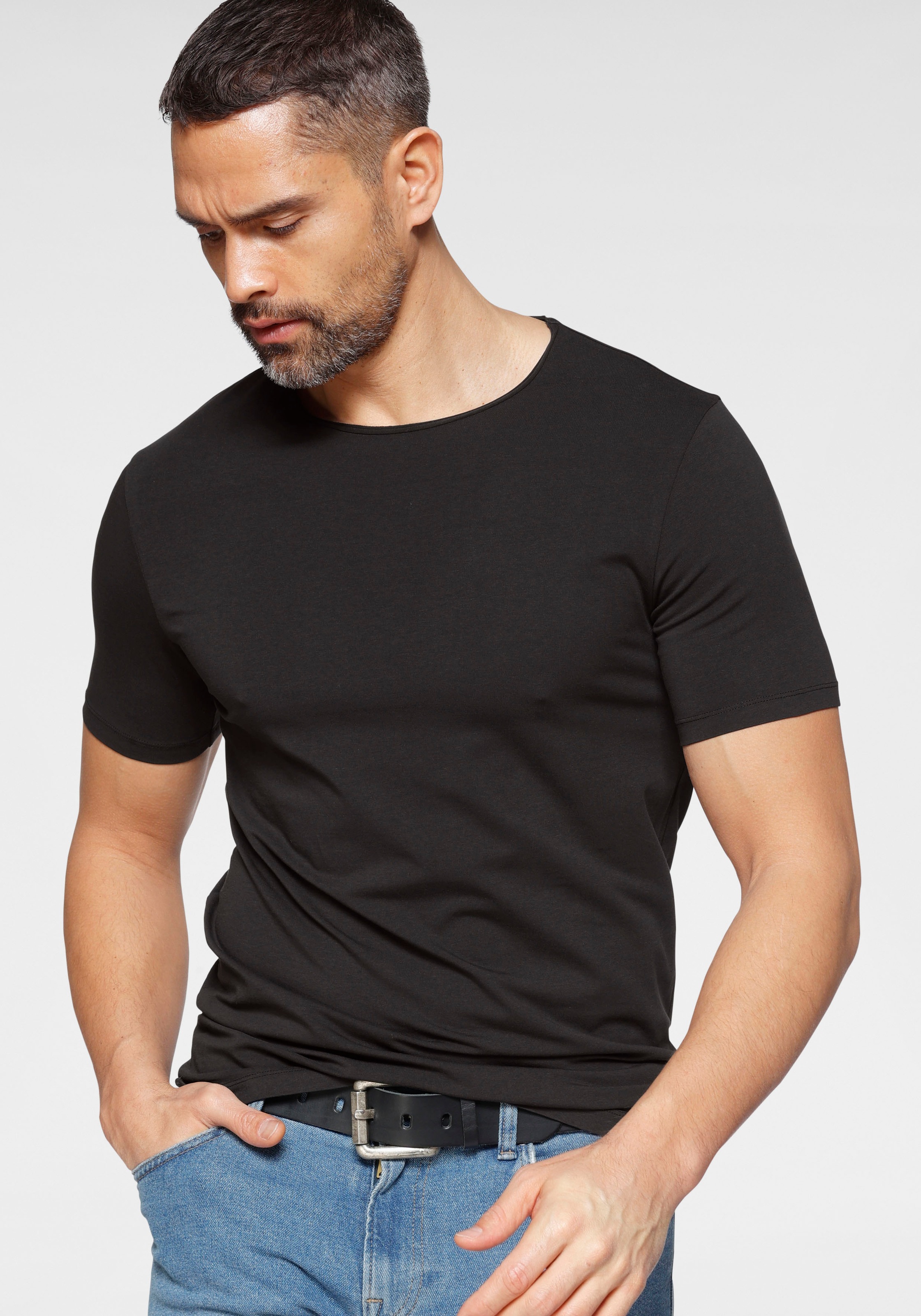 online Jersey T-Shirt body OLYMP fit«, OTTO »Level bei Five bestellen feinem aus