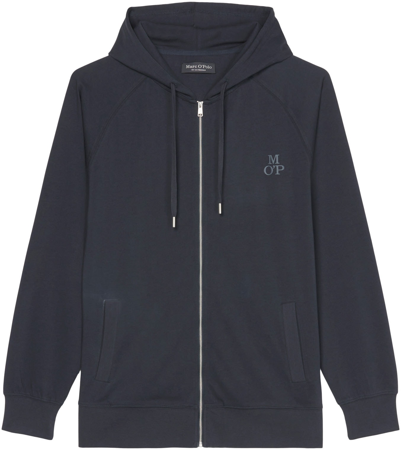 Marc O'Polo Sweatjacke »Heavy Jersey«, mit dezentem Logodruck