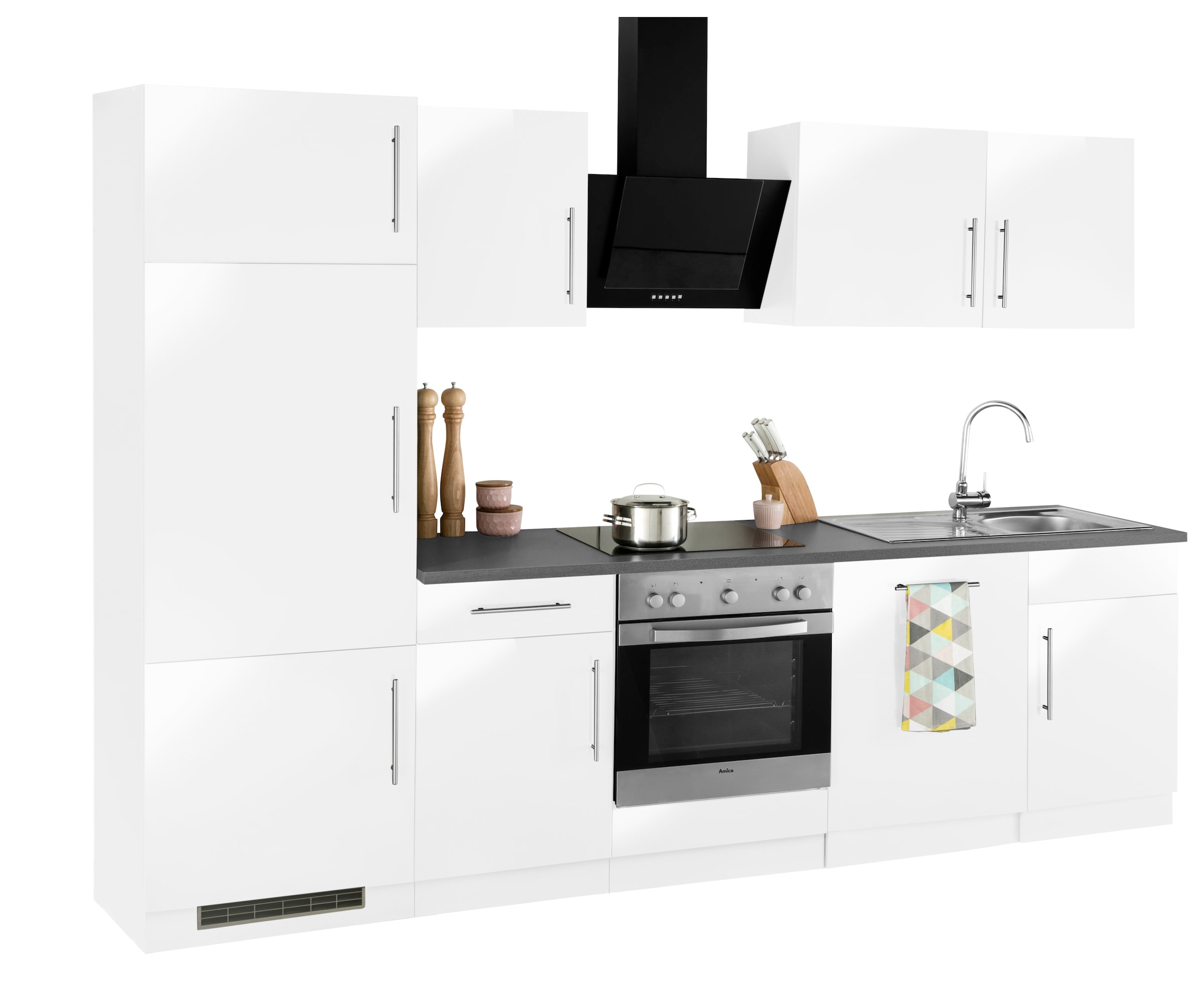 wiho Küchen Küchenzeile »Cali«, ohne bei 280 cm online Breite OTTO E-Geräte