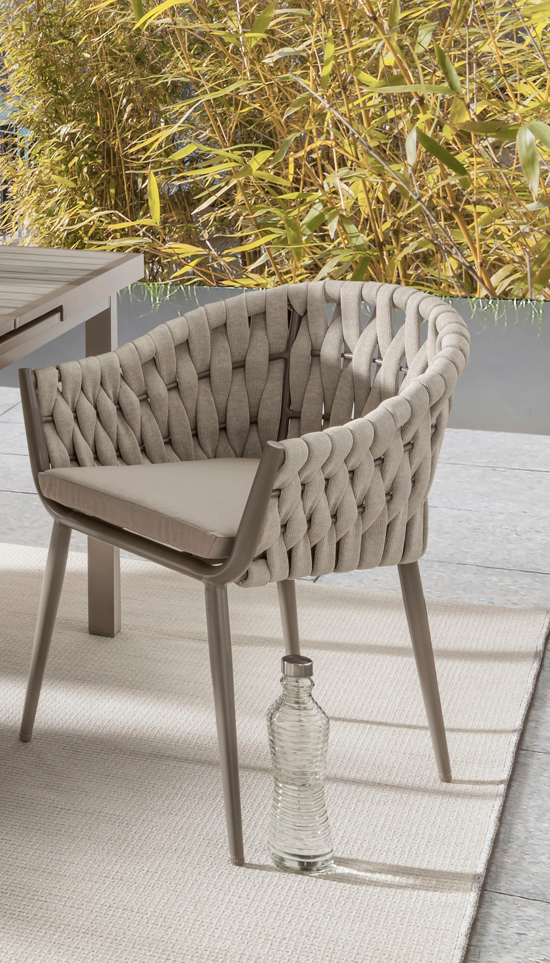 Destiny Garten-Essgruppe »MOLINO IMOLA«, (13 tlg., 4x Sessel, 1x Tisch, inkl. Auflagen), Aluminium, Polywood, Rope