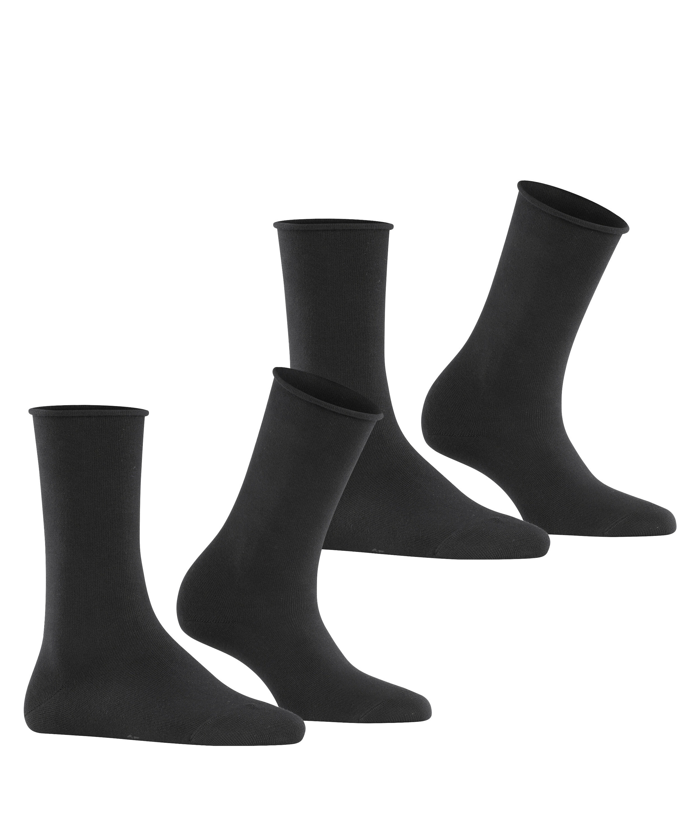 Esprit Socken »Basic Pure« 2 Paar, 2 Paar tlg. ohne einschneidendes Bündchen, Basic-Socke, Uni-Strümpfe atmungsaktiv