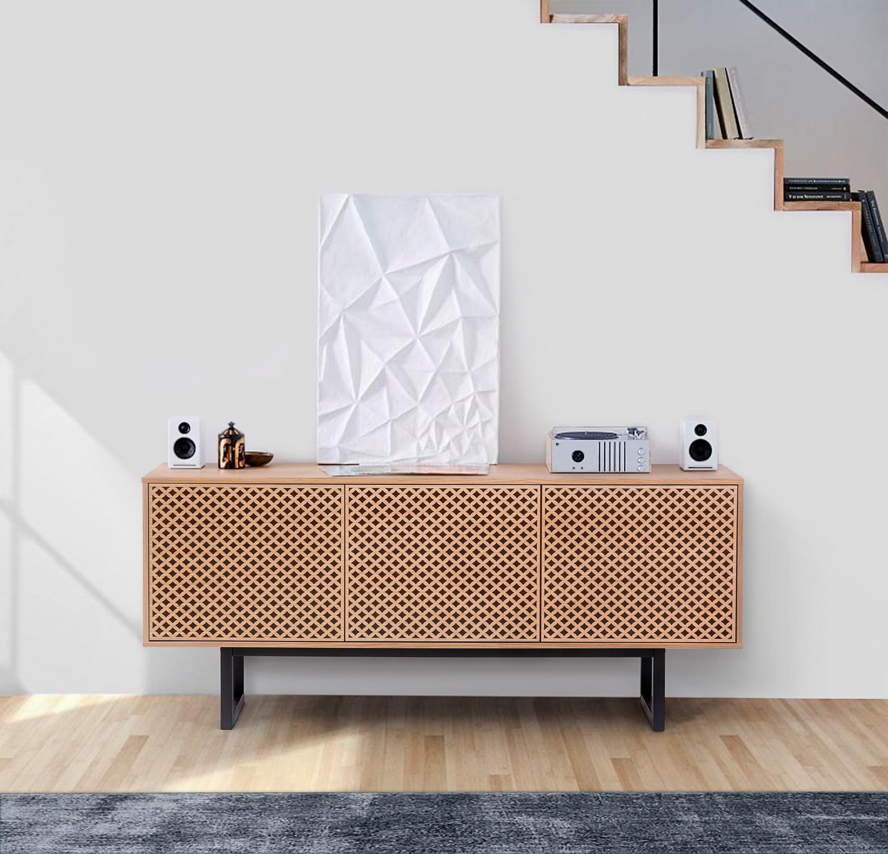 Sideboard »Malena«, Breite 175 cm, mit besonderem Print, mit Push-to open Funktion