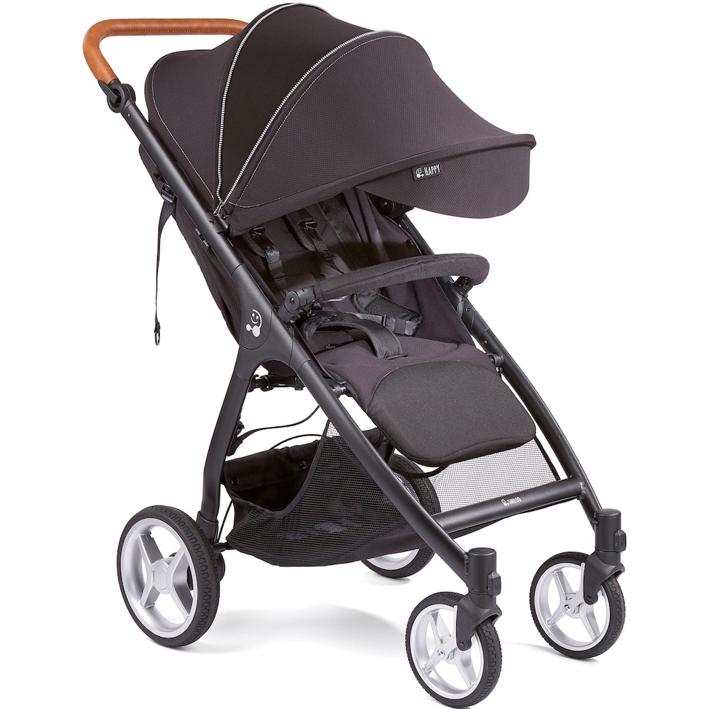 Gesslein Kinder-Buggy »Smiloo Happy +, schwarz/cognac, schwarz«