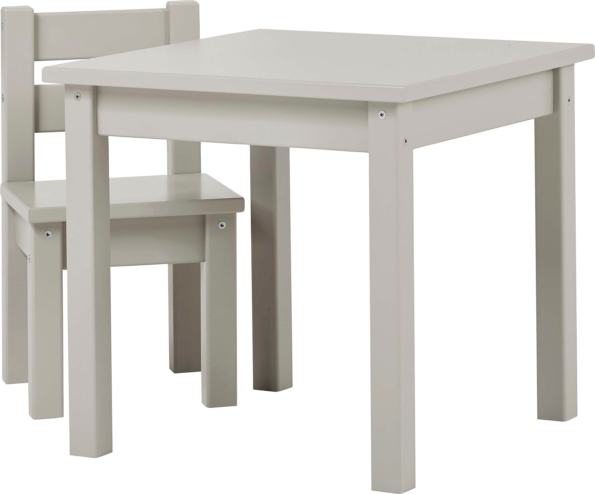 Hoppekids Kindersitzgruppe »MADS Kindersitzgruppe«, (Set, 2 tlg., 1 Tisch, 1 Stuhl), in vielen Farben, mit einem Stuhl