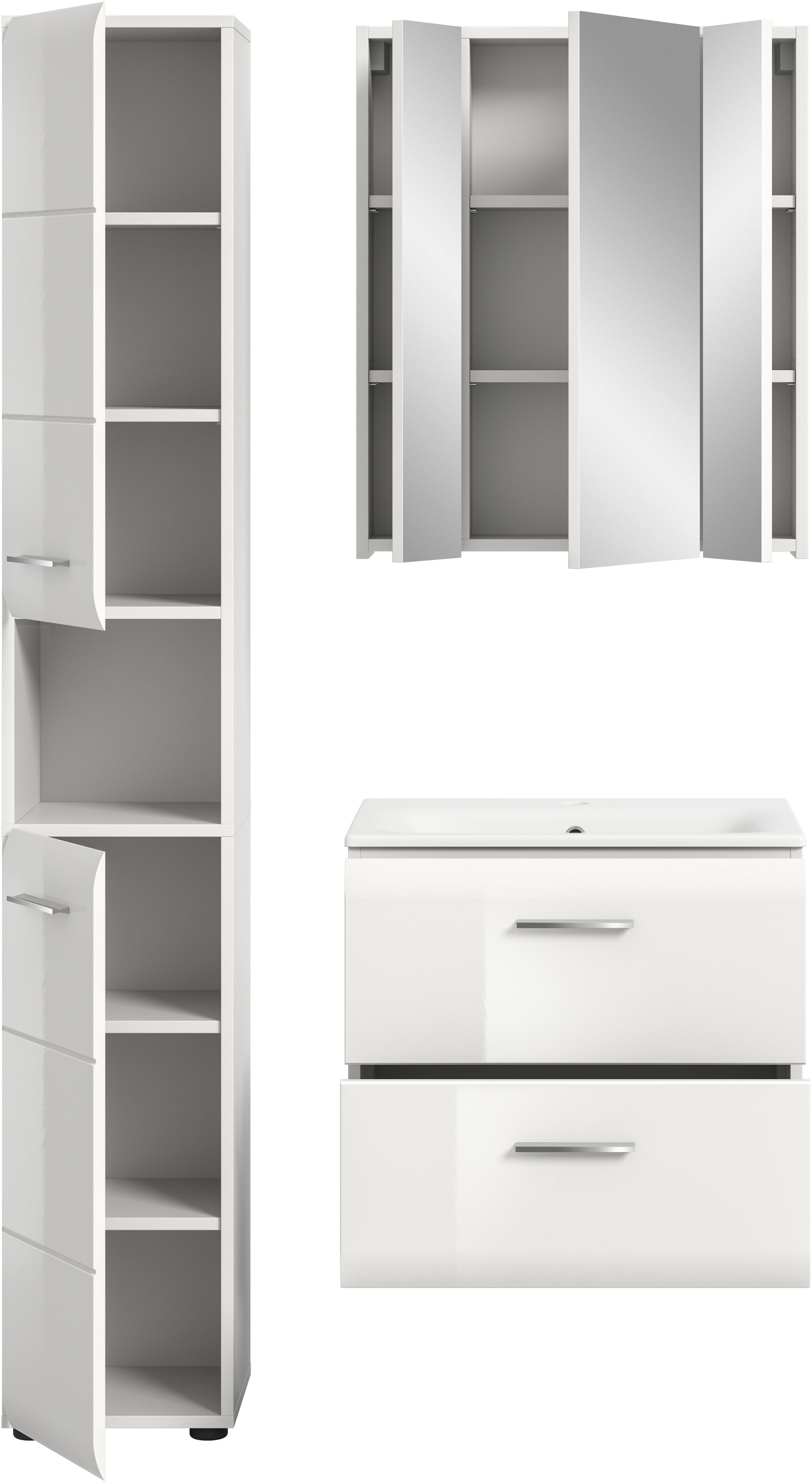 welltime Badezimmer-Set Set, 4 Stk. tlg.