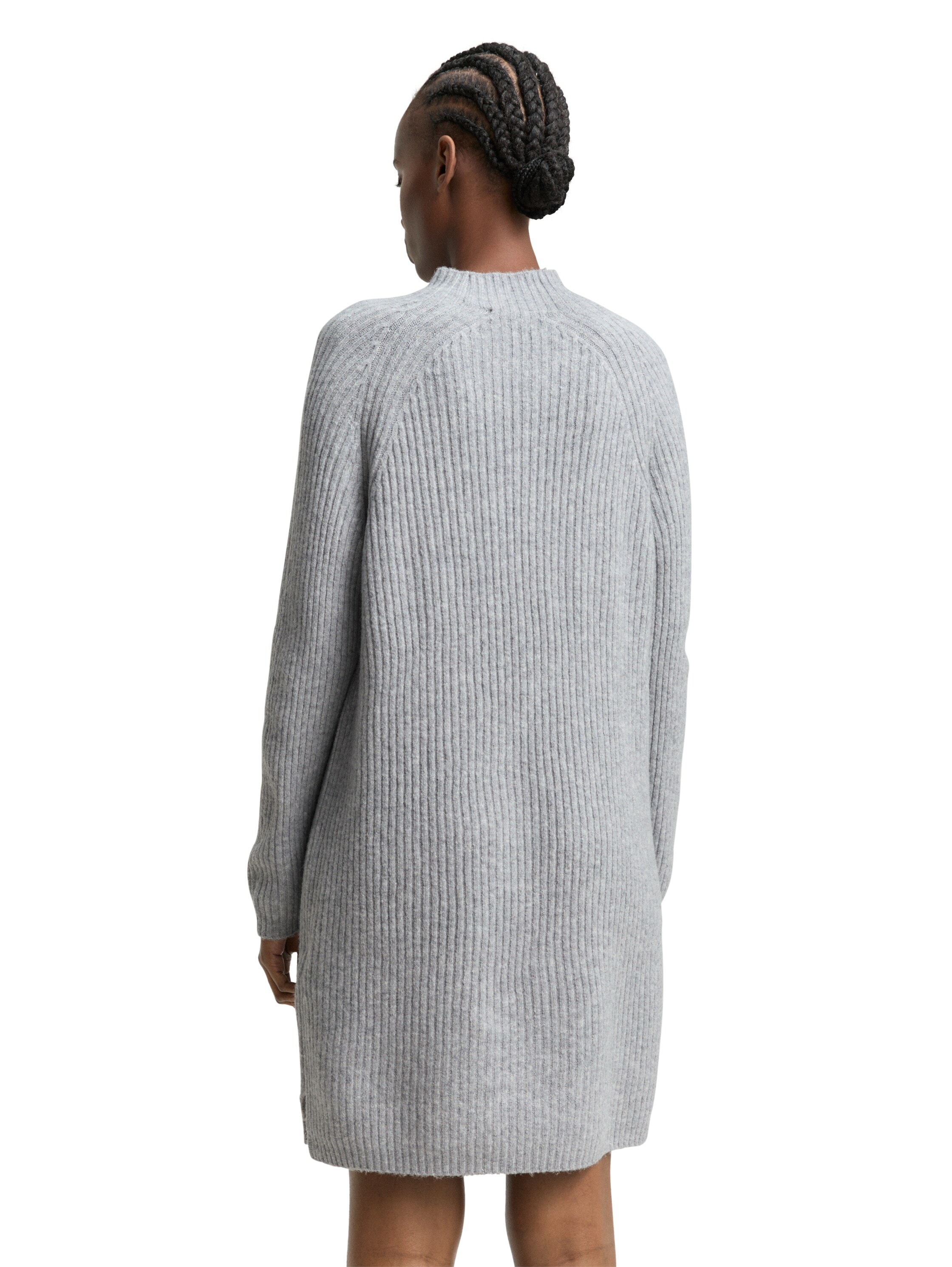 TOM TAILOR Denim Strickkleid, mit Stehkragen