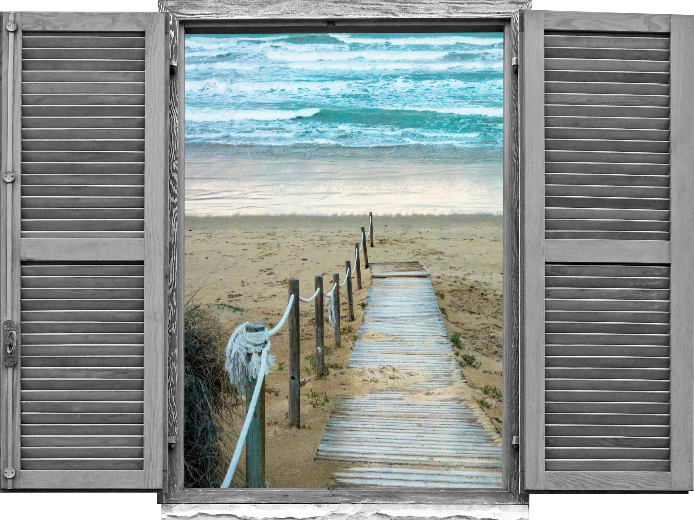 queence Wandtattoo »Steg zum Meer«