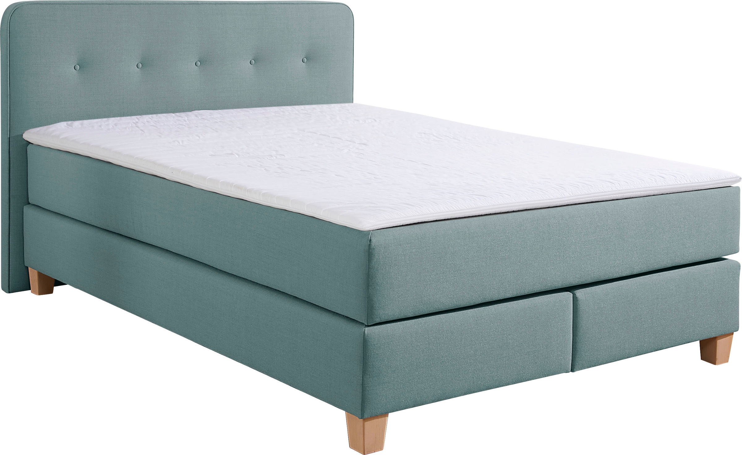 Home affaire Boxspringbett »Fargo«, in Überlänge 220 cm, mit Topper, 3 Ausführungen, 4, Breiten