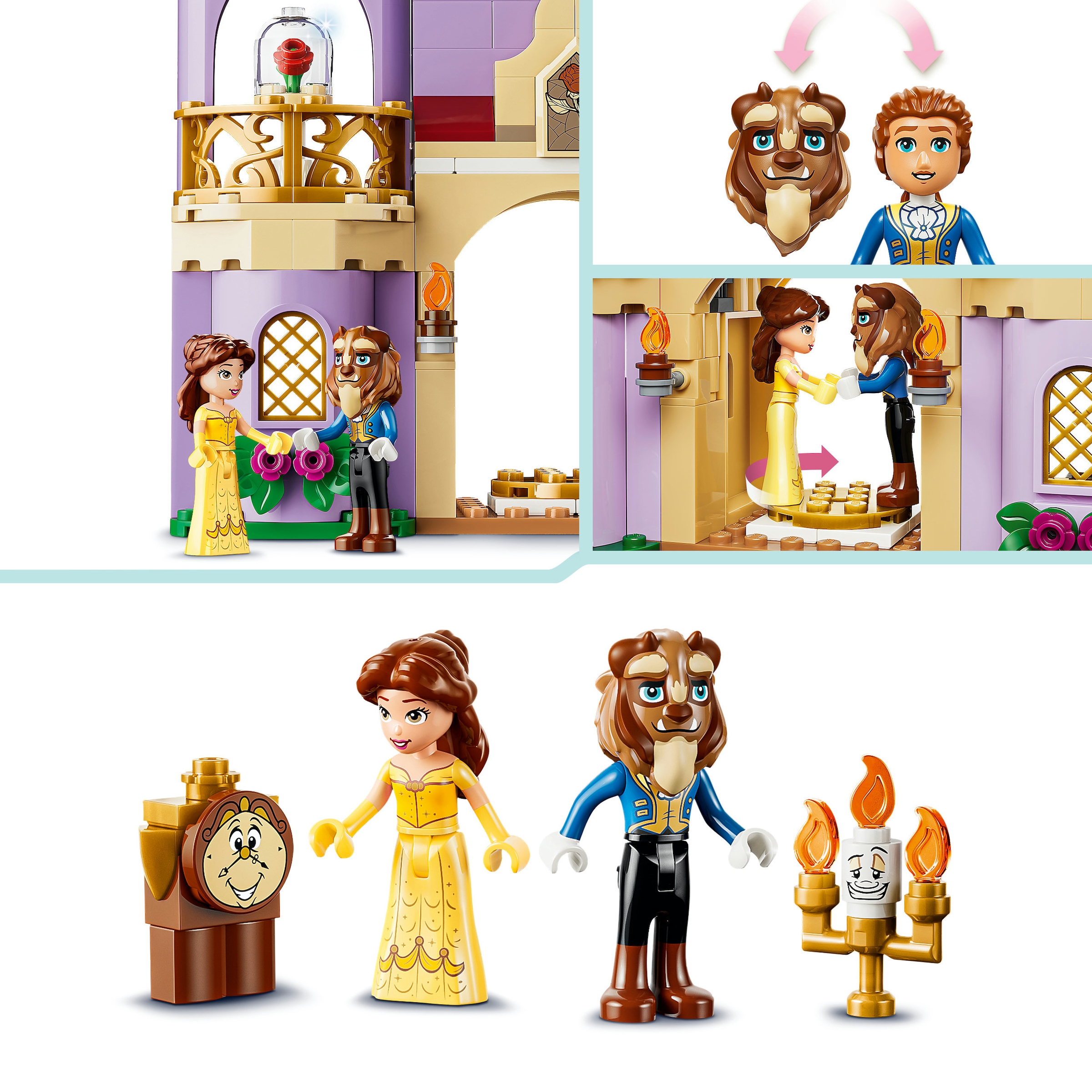 LEGO® Konstruktionsspielsteine »Das verzauberte Schloss von Belle und dem Biest (43289)« LEGO Disney Princess; Made in Europe