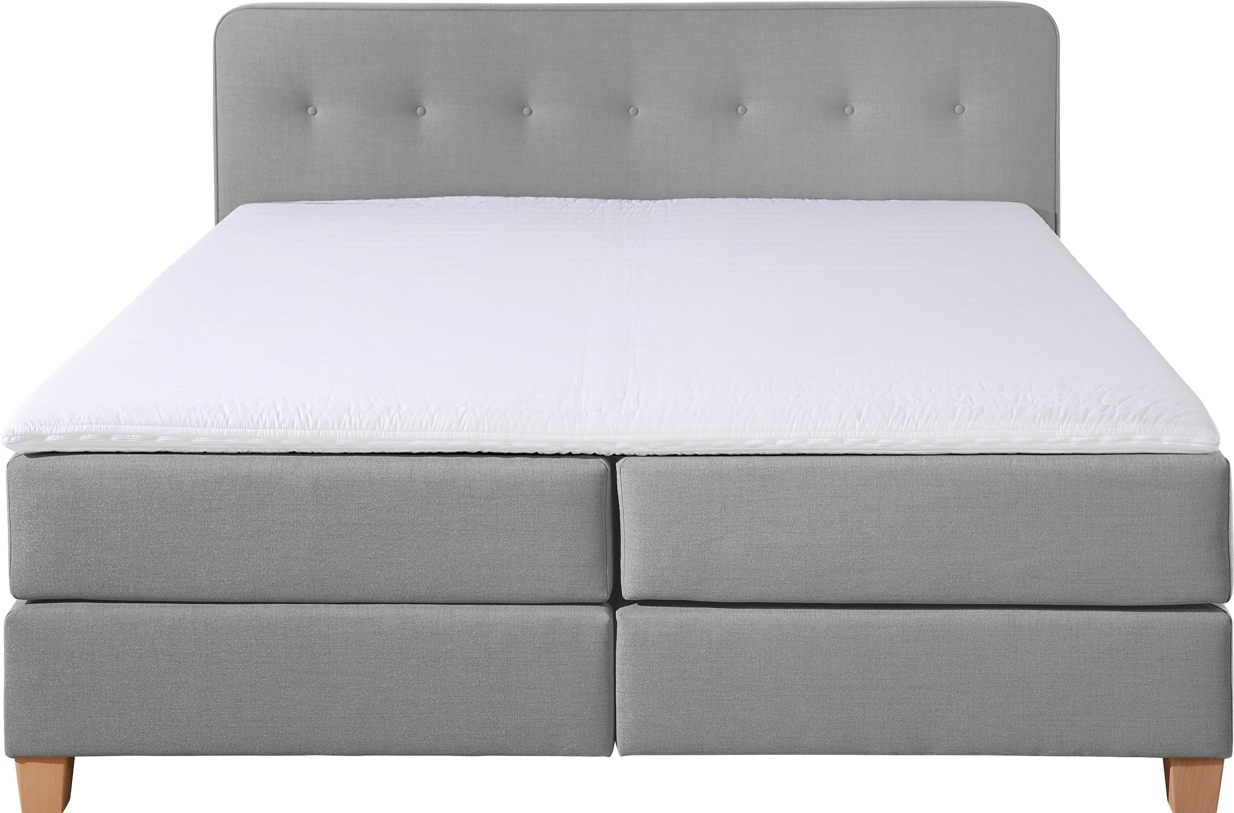 Home affaire Boxspringbett »Fargo«, in Überlänge 220 cm, mit Topper, 3 Ausführungen, 4, Breiten
