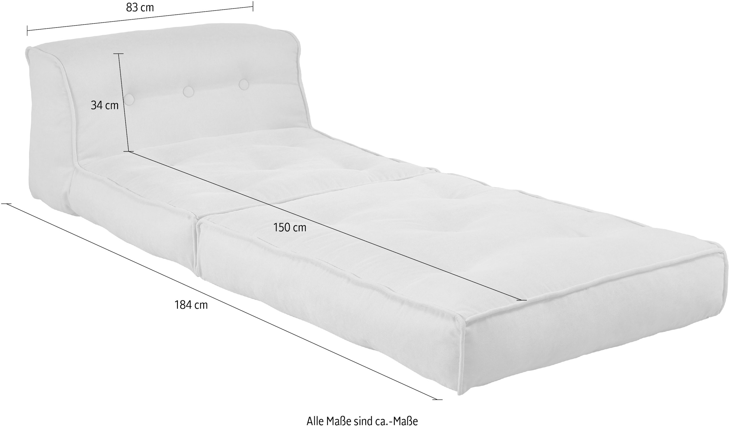 Größen, und 2 INOSIGN mit bei Sessel Schlaffunktion »Pia«, Loungesessel online in OTTO Pouf-Funktion.