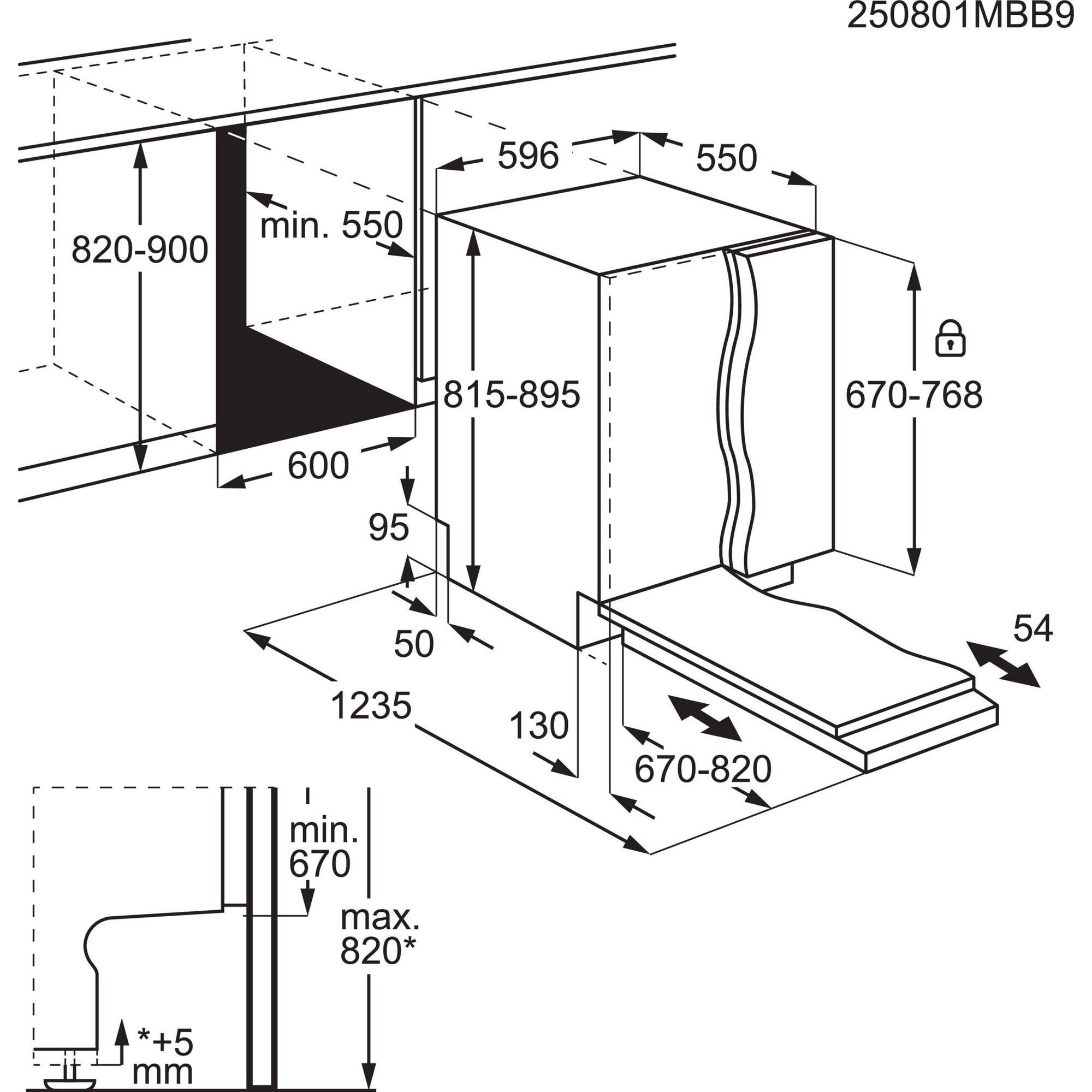AEG vollintegrierbarer Geschirrspüler Serie 8000, 60 cm, WiFi »GI8200B2SO« 14 tlg. Maßgedecke Wasserparende Spülmaschine mit nur 8,4 l kraftvoll gegen Eingebranntes
