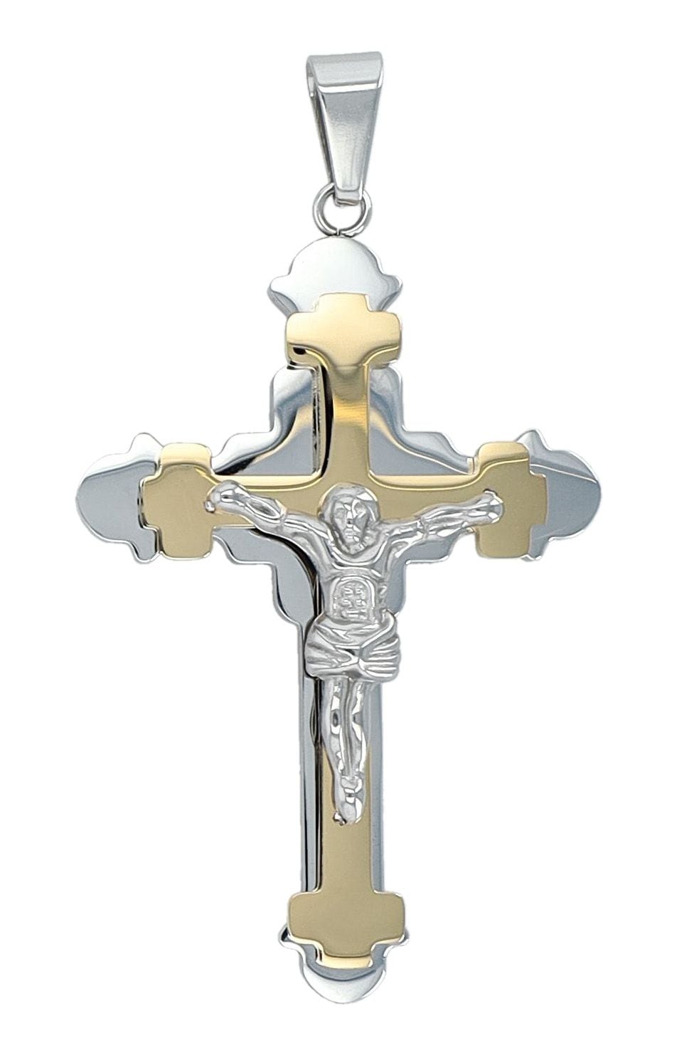 Adelia´s Kettenanhänger »Unisex Anhänger ¿ Kreuzanhänger aus Edelstahl«