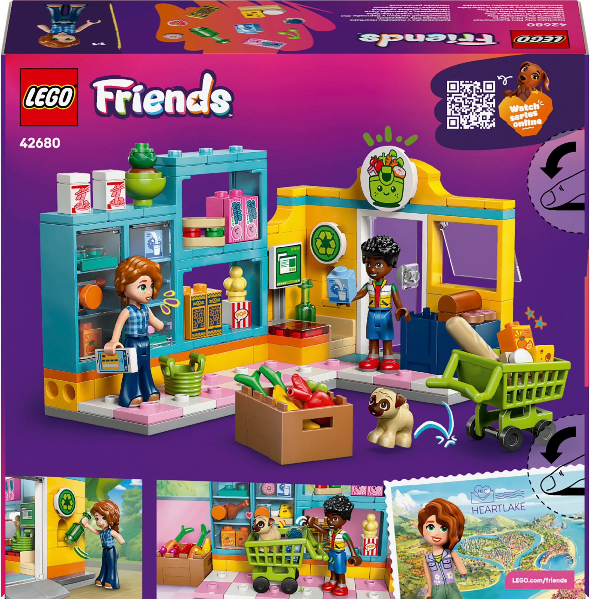 LEGO® Konstruktionsspielsteine »Heartlake City Mini-Markt (42680), LEGO Friends« Made in Europe