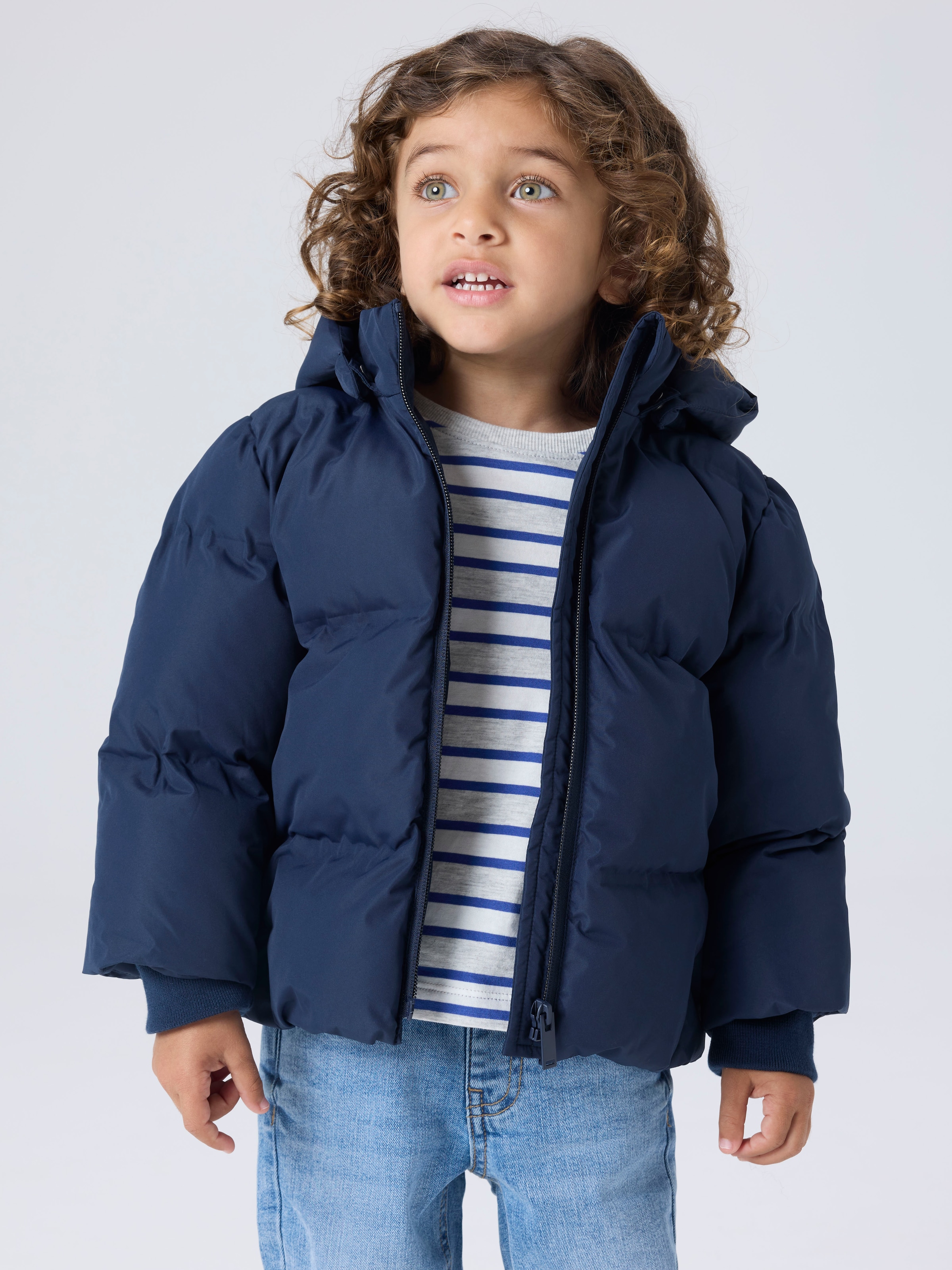 Name It Steppjacke »NMNMUSK PUFFER JACKET TB« mit Kapuze Kunstfaser