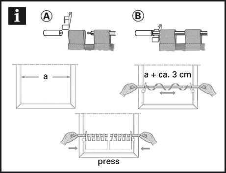 GARDINIA Scheibenstange »Klemmstange Filigrano Zylinder« Ø 10 mm ausziehbar Serie Press&Go