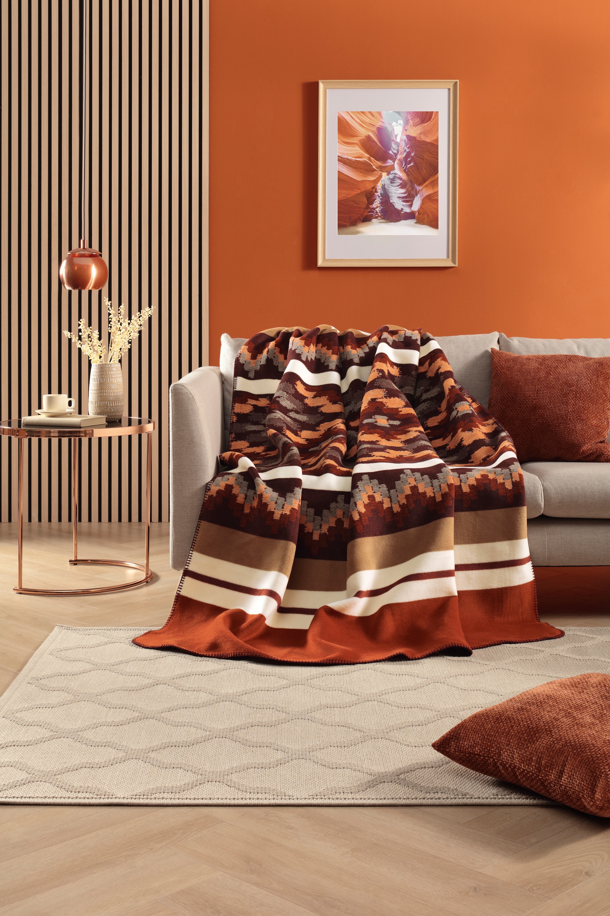 Biederlack Wohndecke »Nomad Spirit« 150 x 200, mit Zierstich