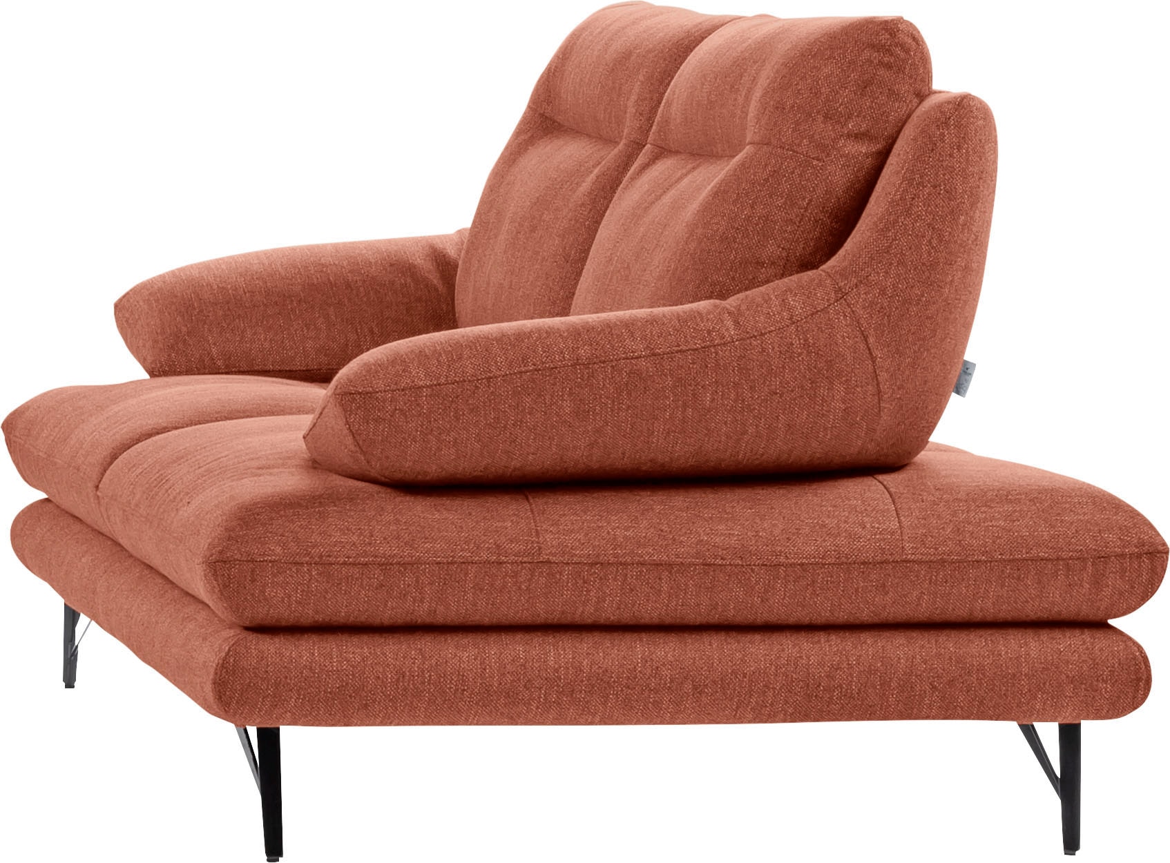 CALIA ITALIA 2,5-Sitzer »Cezanne, elegant und bequem, aufwendige Detailverarbeitung« im Strukturbezug, wahlweise mit Sitztiefenverstellung