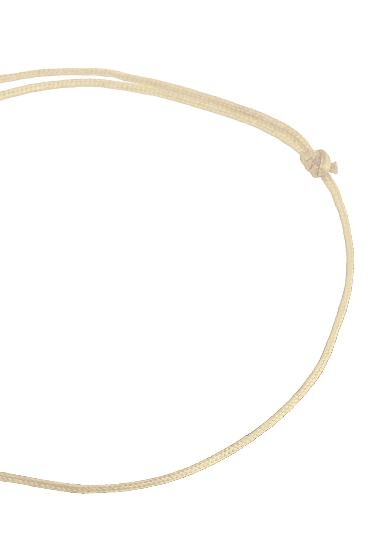 Elli Armkette »Armband Nylonband Plättchen Anhänger 925 Sterling Silber vergoldet«