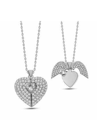 dKeniz Herzkette »925/- Sterling Silber Herzkette«, (Set, 1 tlg.) kaufen