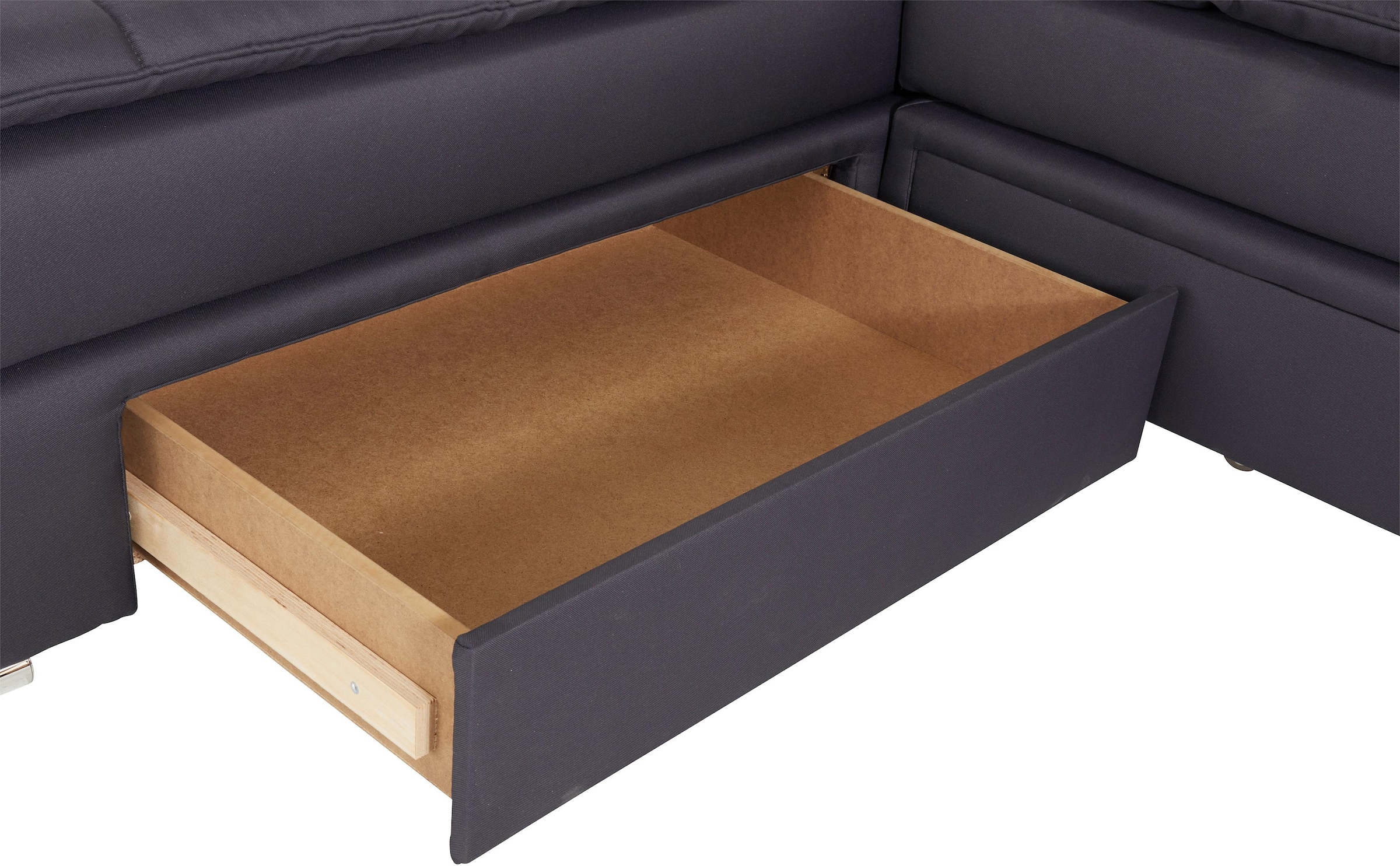 INOSIGN Ecksofa »Night & Day L-Form mit Dauer-Schlaffunktion ohne Armlehnen«, mit Boxspring-Bettfunktion 180x200 cm und Bettkasten, Dauerschläfer!