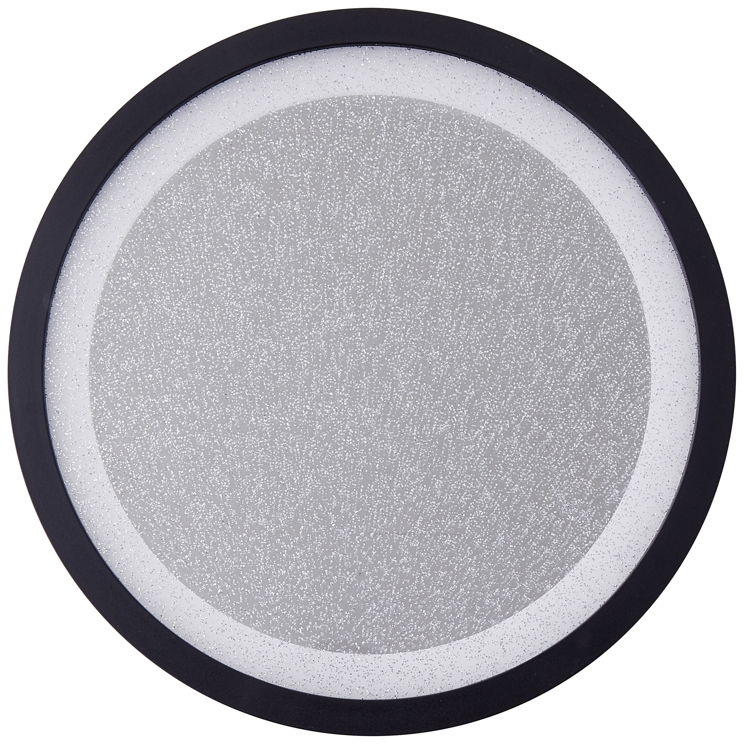 Brilliant LED Deckenleuchte »Mosako« 1 Stk. Warmweiß LED Panel, Glitzereffekt, D 25 cm, 2300 lm, 3000 K, schwarz/weiß